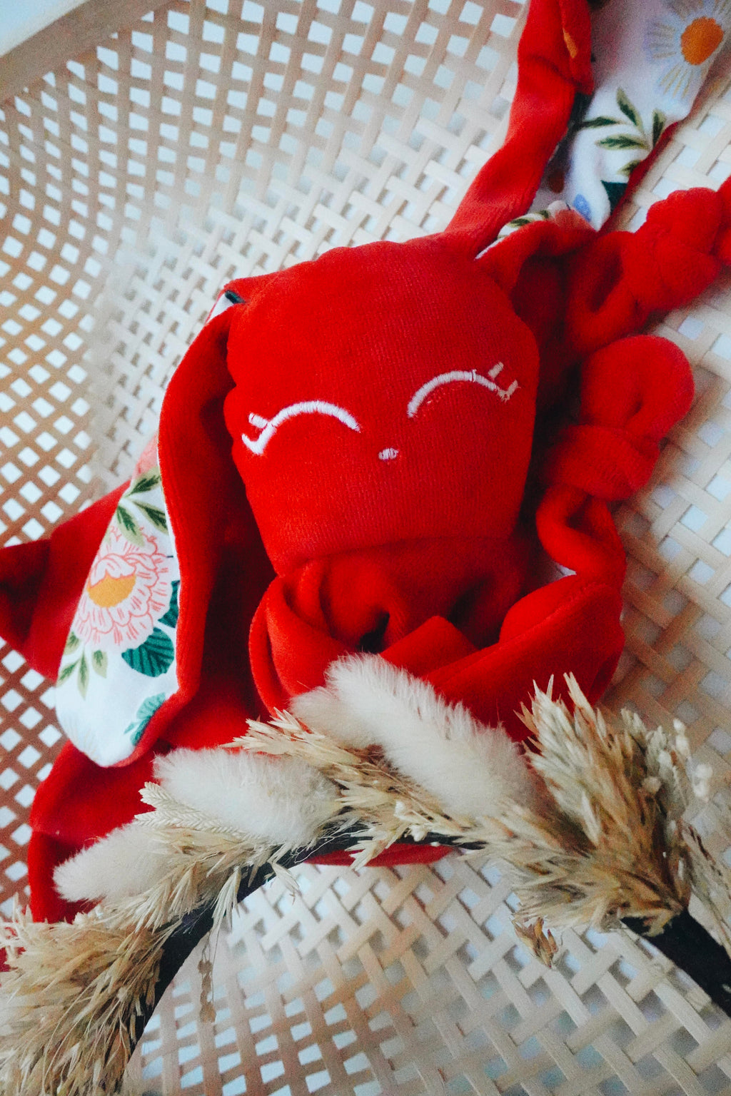Doudou Velours Câlin avec noeuds - Wild Flora