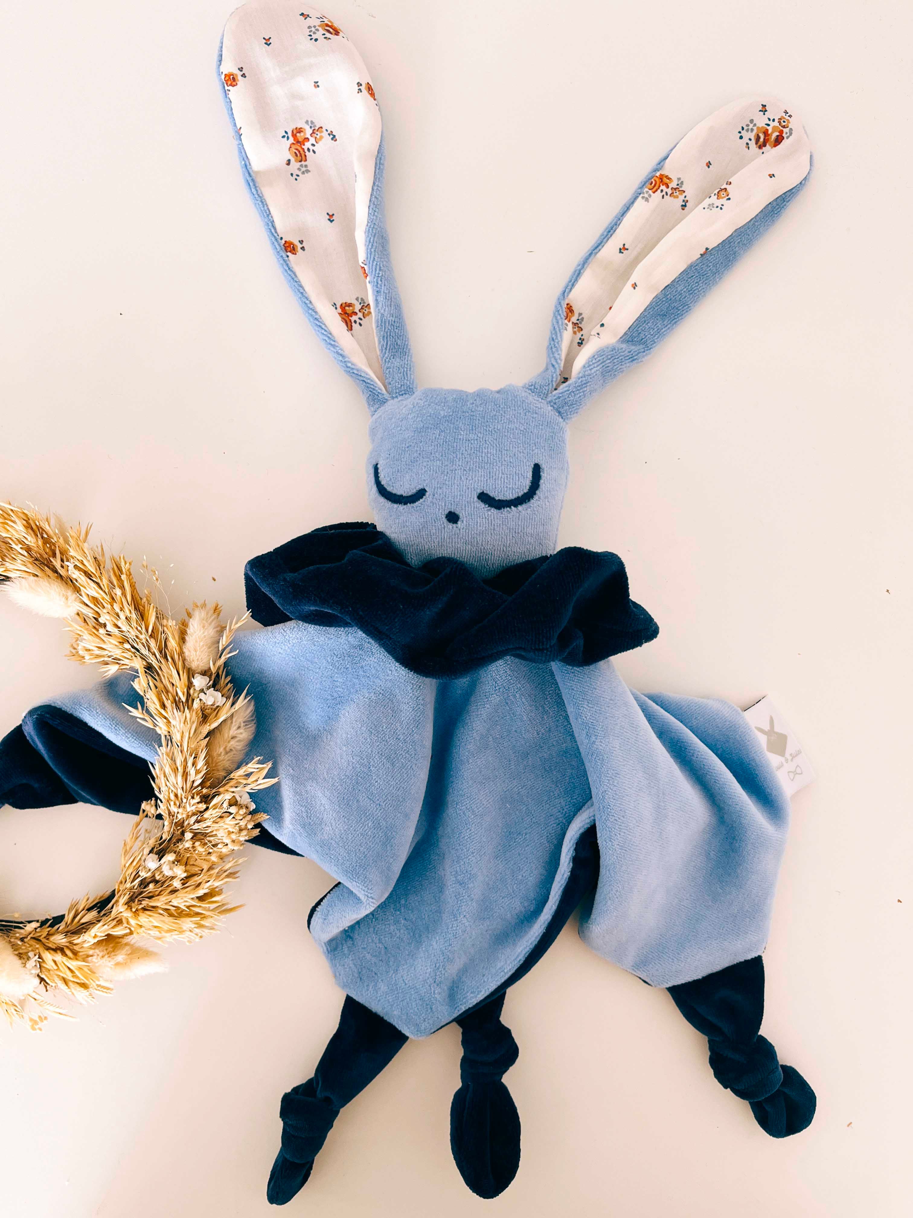 Doudou Velours Câlin Noeuds - Paulinette