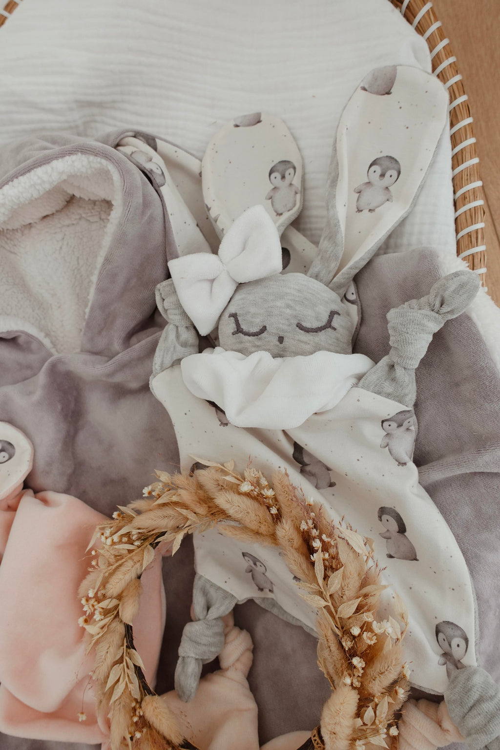 Doudou Velours Chouchou - Pinguins