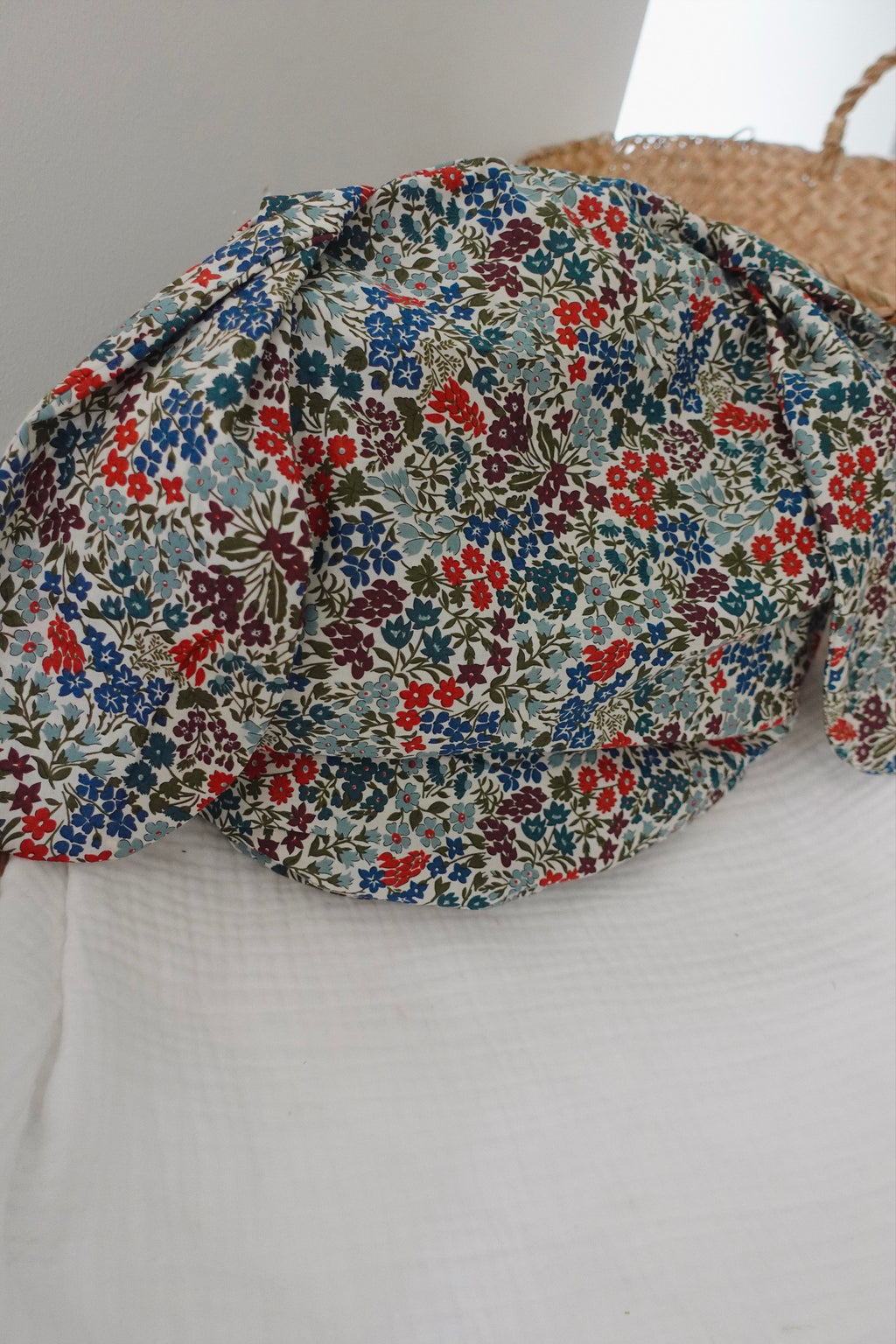 Petit Coussin Pièce unique - Liberty Thorpe Burgundy