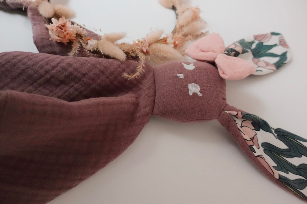 Doudou Lange Câlin Noeuds - Tulipes