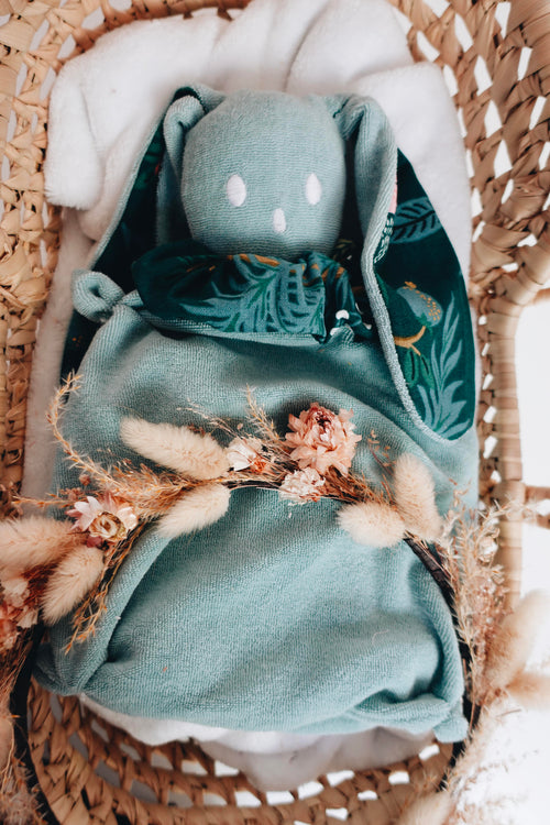 Bouillotte noyaux de cerise Eponge - Peacock