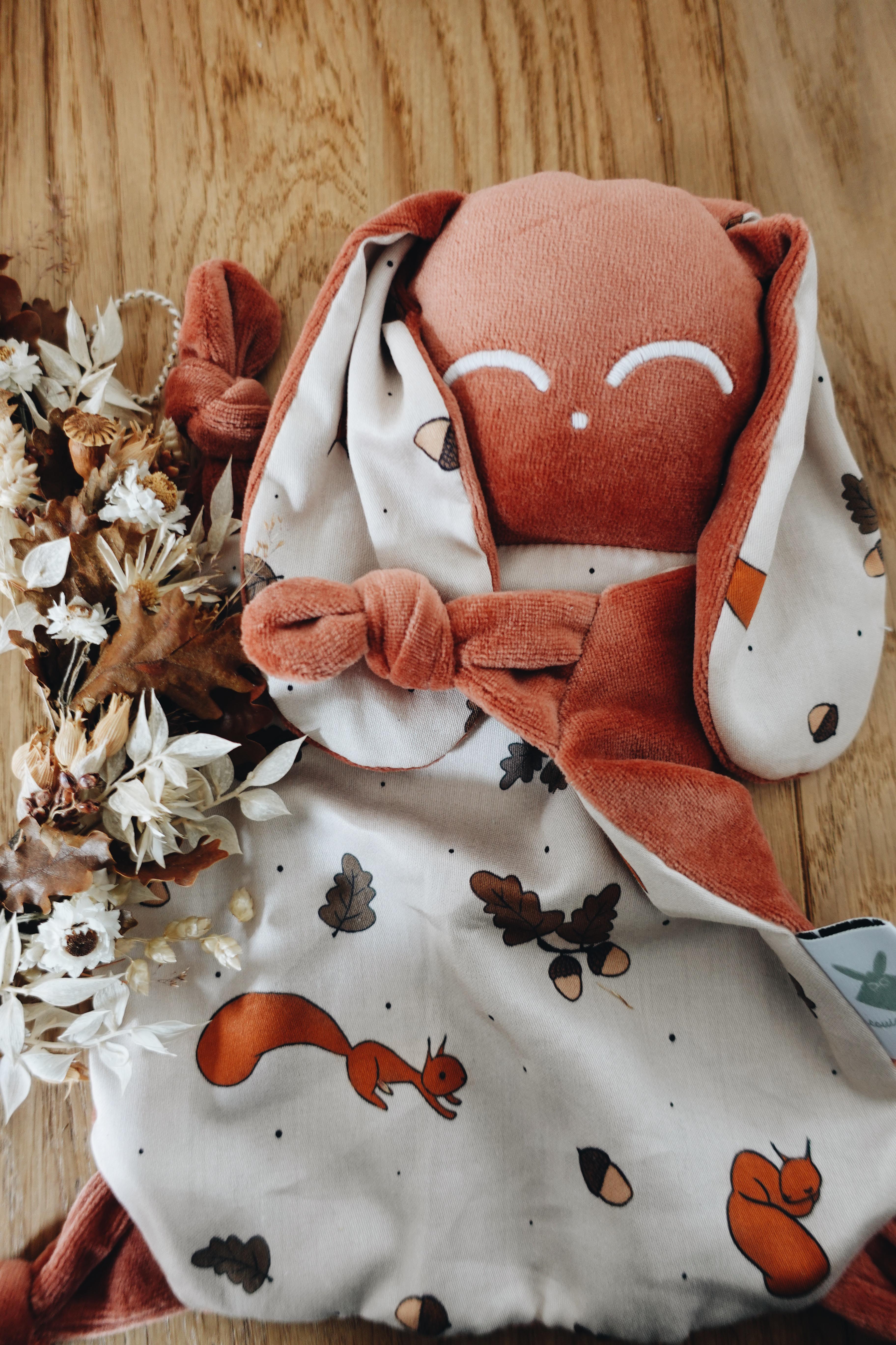 PROTOTYPE - Doudou Velours Chouchou - Ecureuil