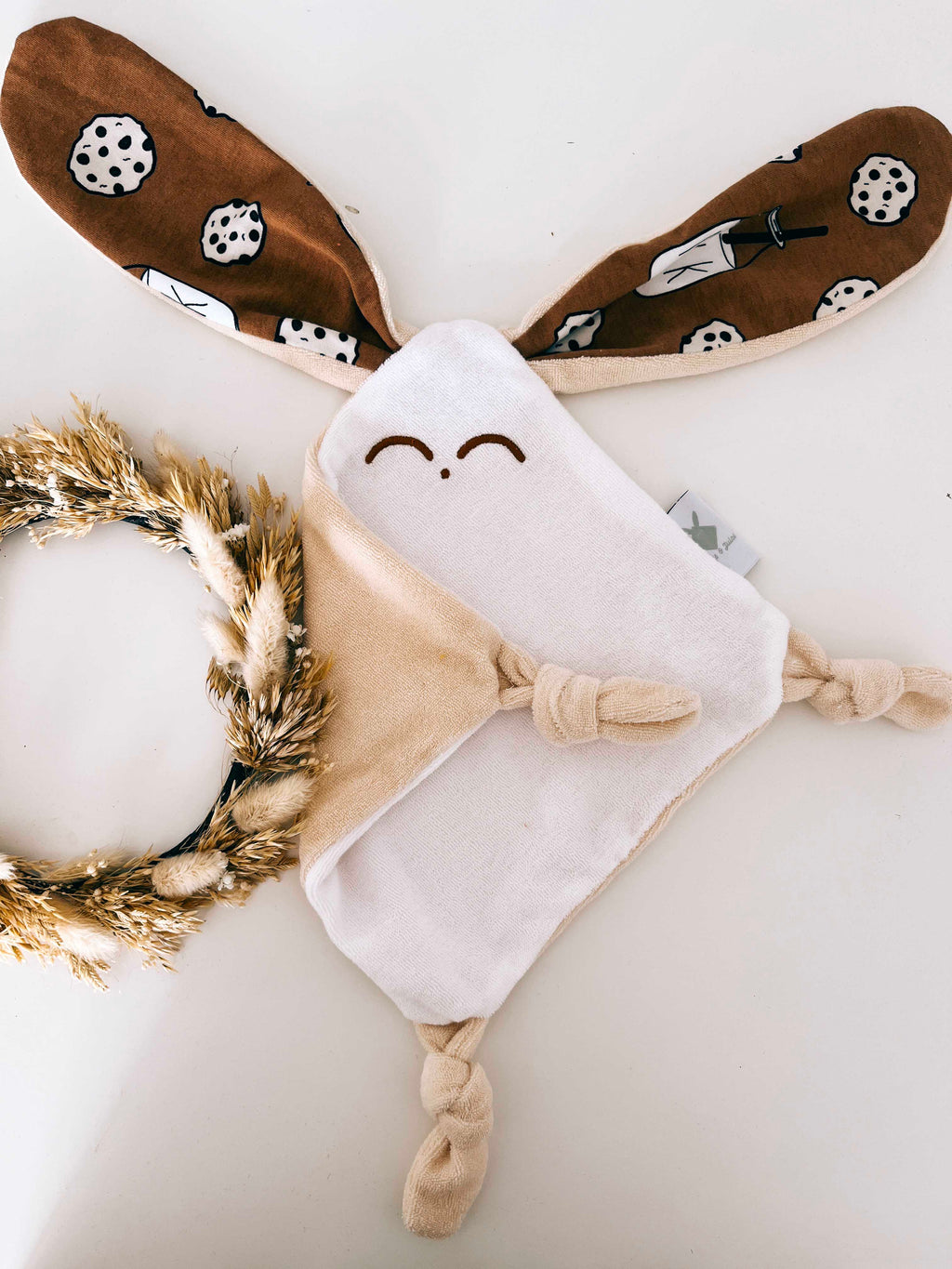 Doudou Eponge Mini Noeuds - Milk and Cookies
