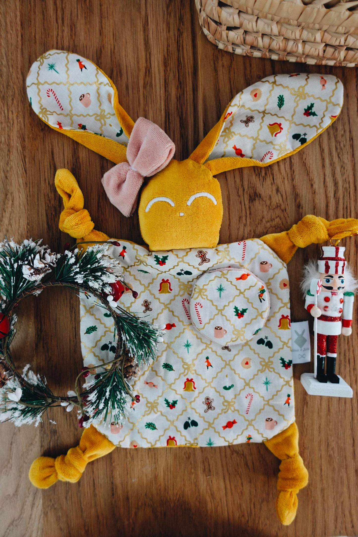 Doudou Velours Chouchou - Holiday Argyle