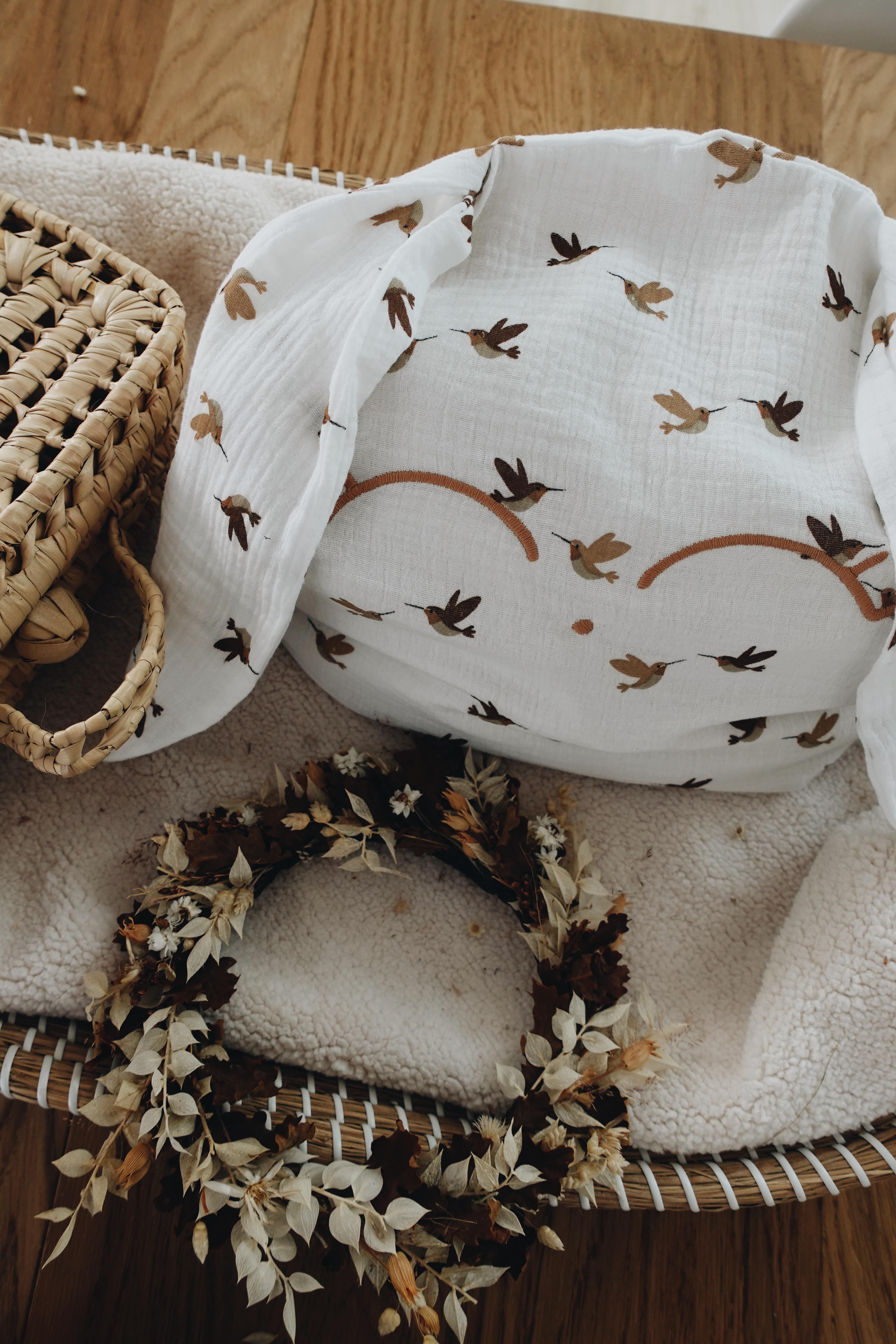 Petit Coussin Lange - Oiseaux