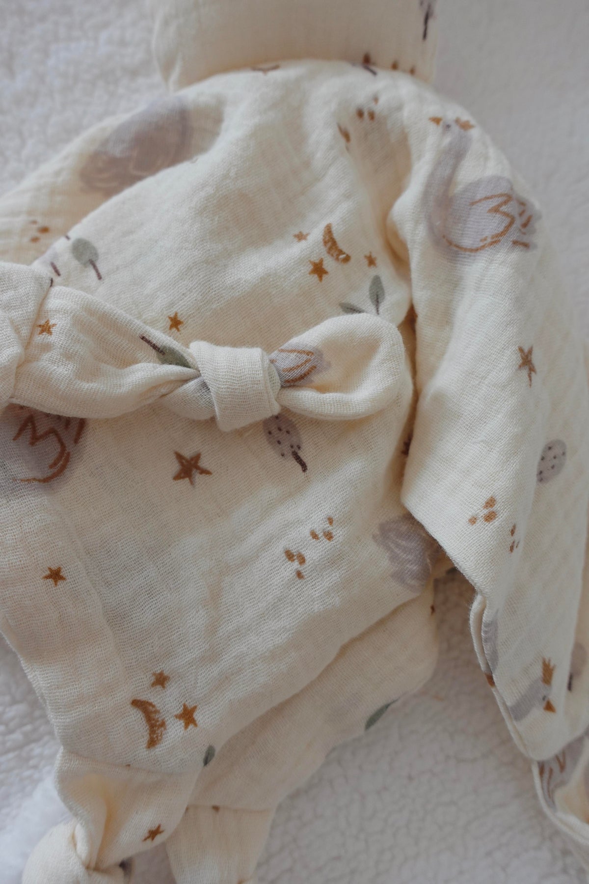 Doudou Lange Câlin Noeuds Pièce Unique - Soft Swan