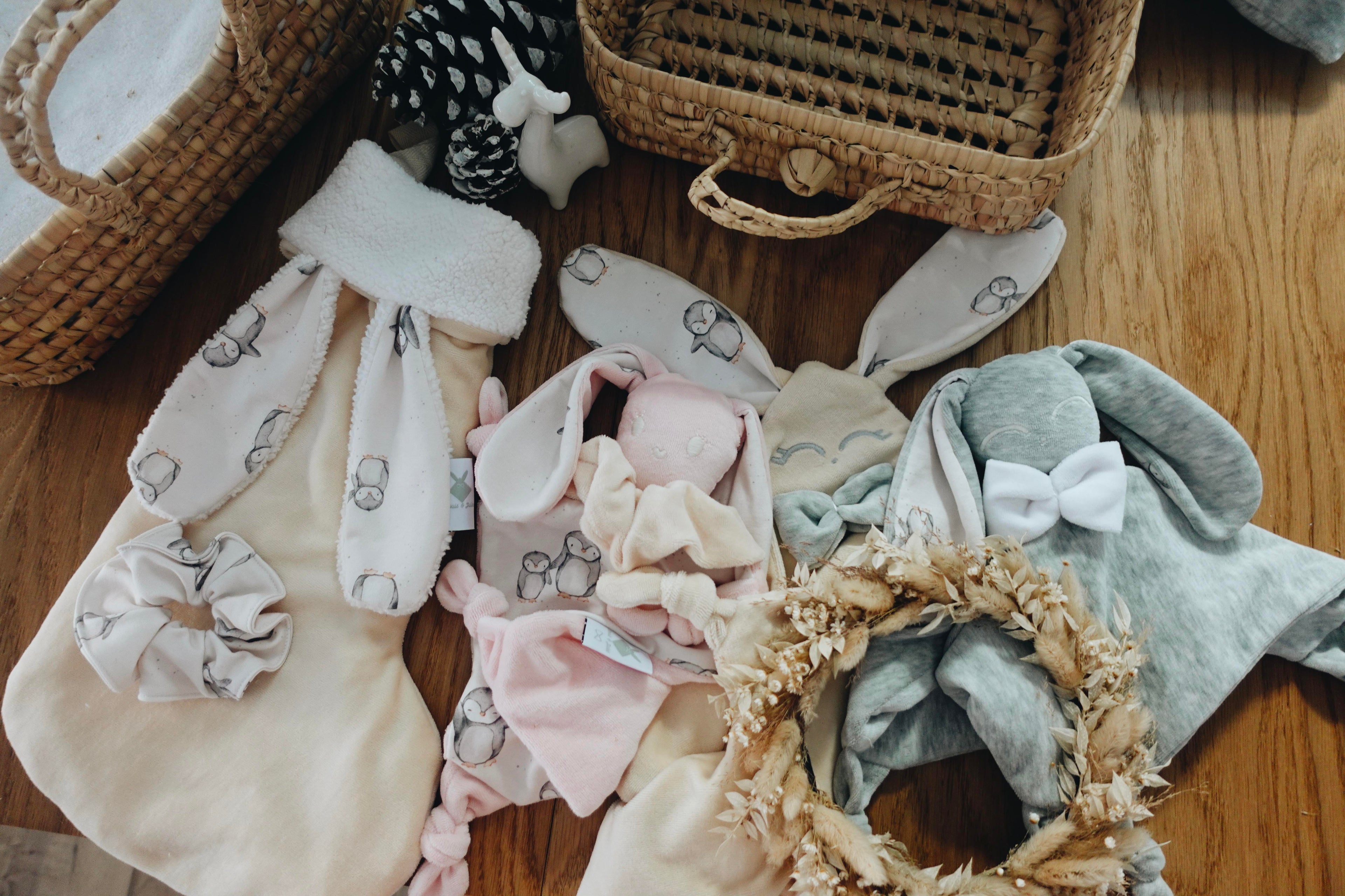 Doudou Velours Classique Noeuds - Pingui