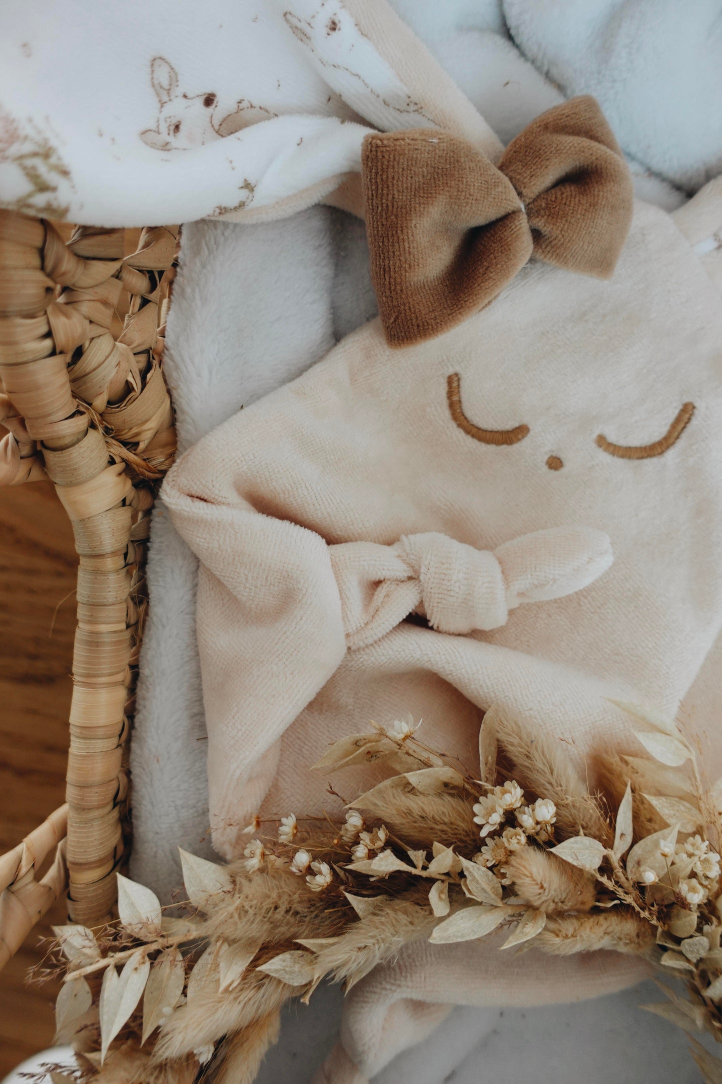 Doudou Velours Mini Noeuds - Robin