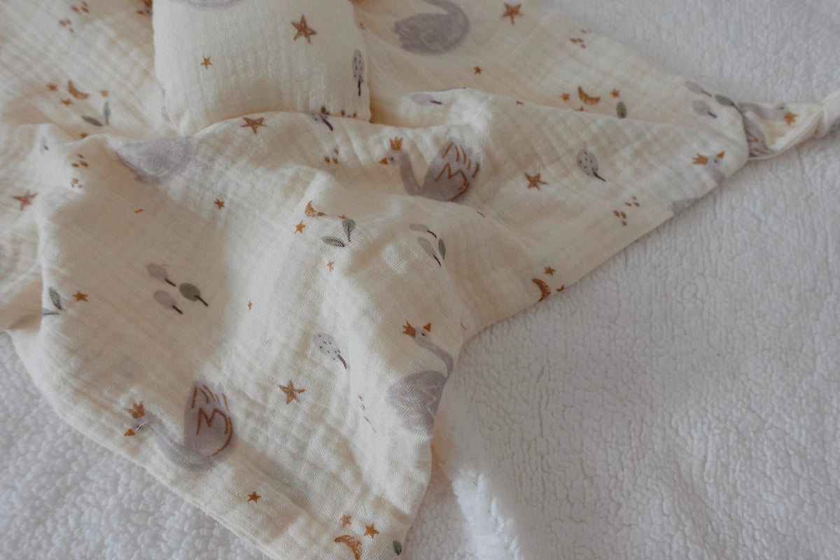 Doudou Lange Câlin Noeuds Pièce Unique - Soft Swan