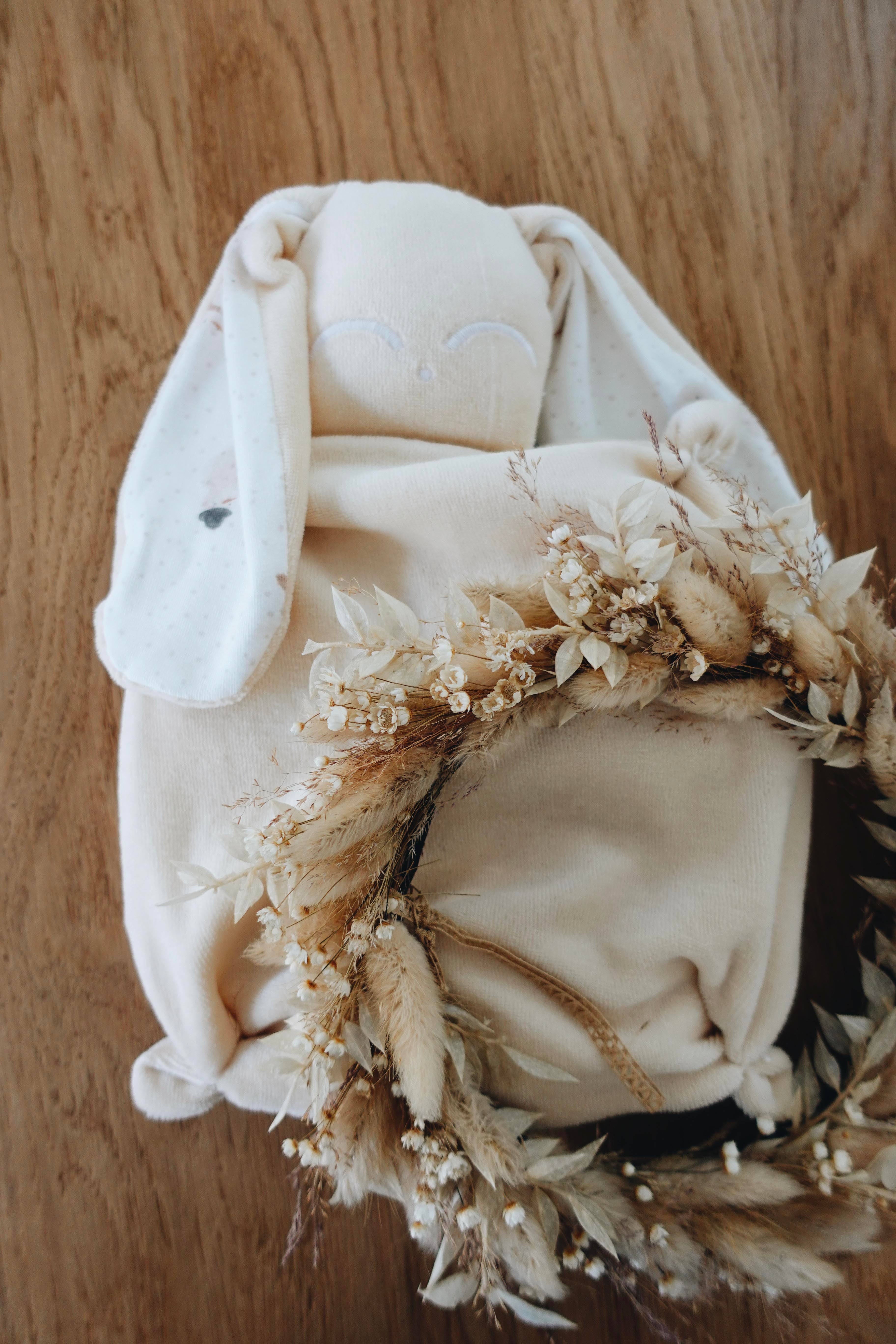 Bouillotte noyaux de cerise Velours - Snowman