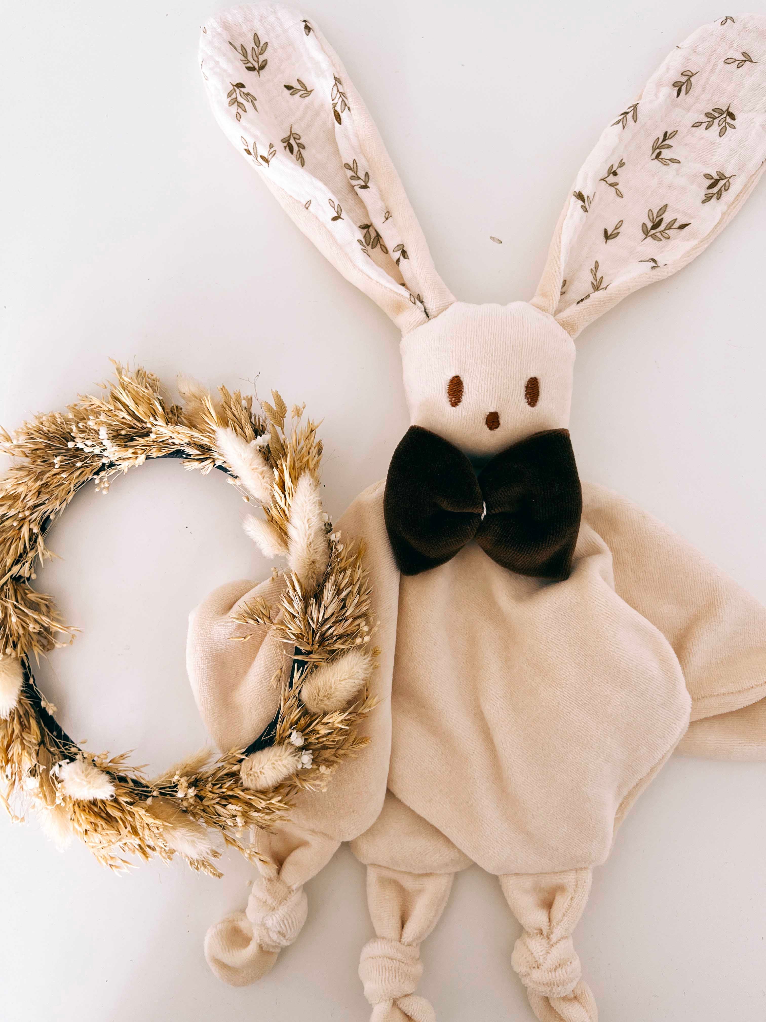 Doudou Velours Câlin Noeuds - Petit Feuillage