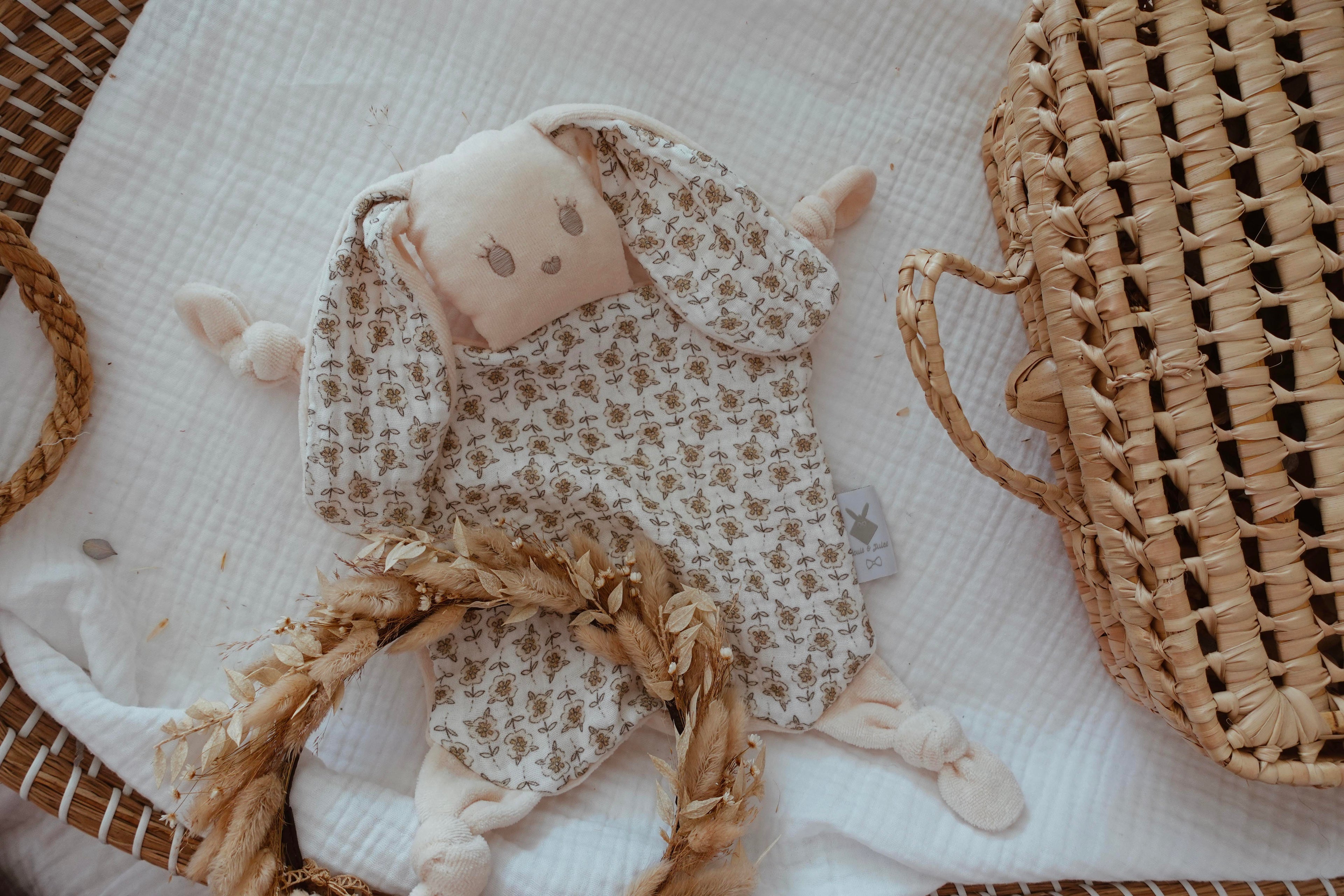 Doudou Velours Chouchou - Retro Floral