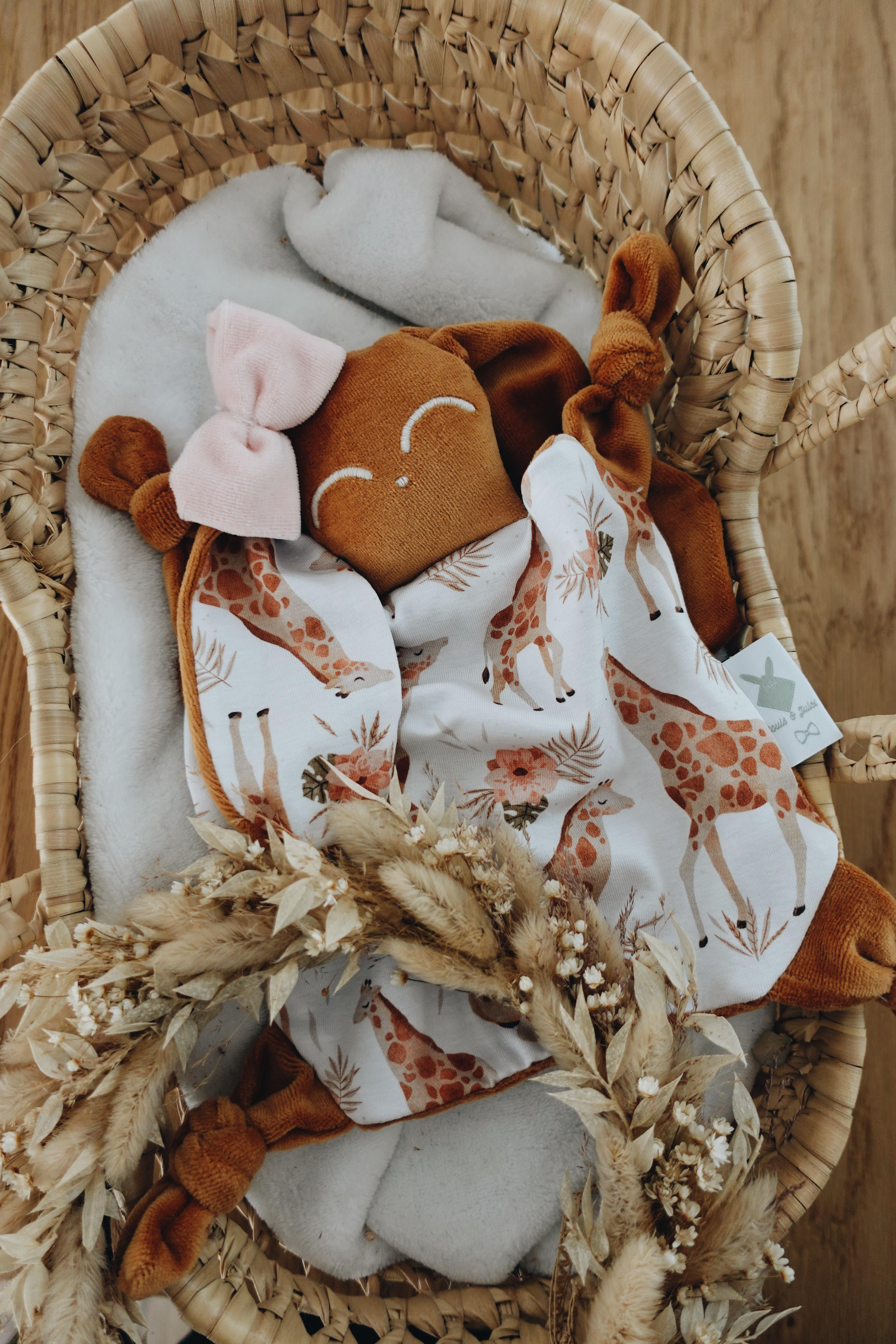 PROTOTYPE - Doudou Velours Chouchou - Girafes