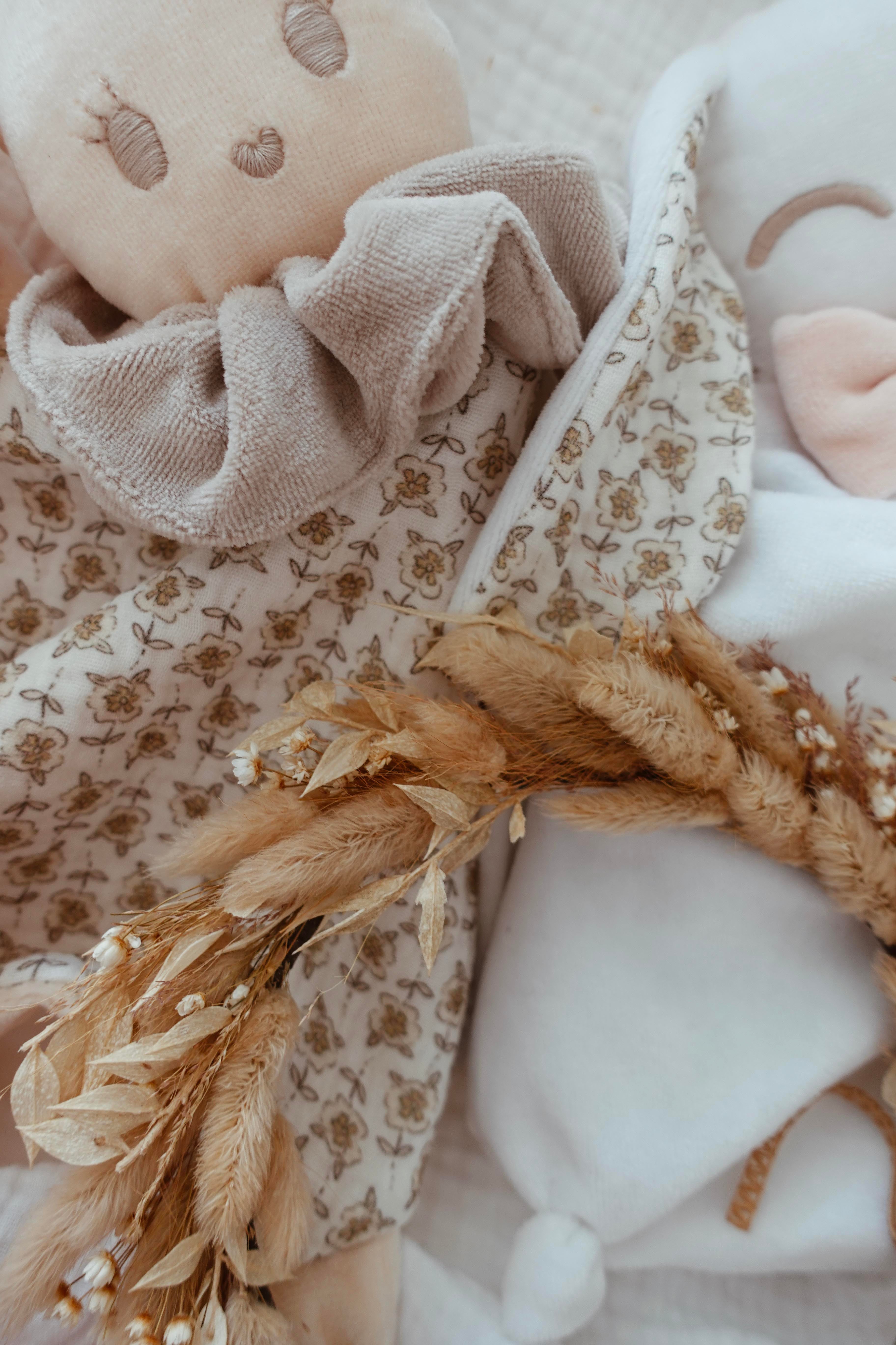 Doudou Velours Chouchou - Retro Floral