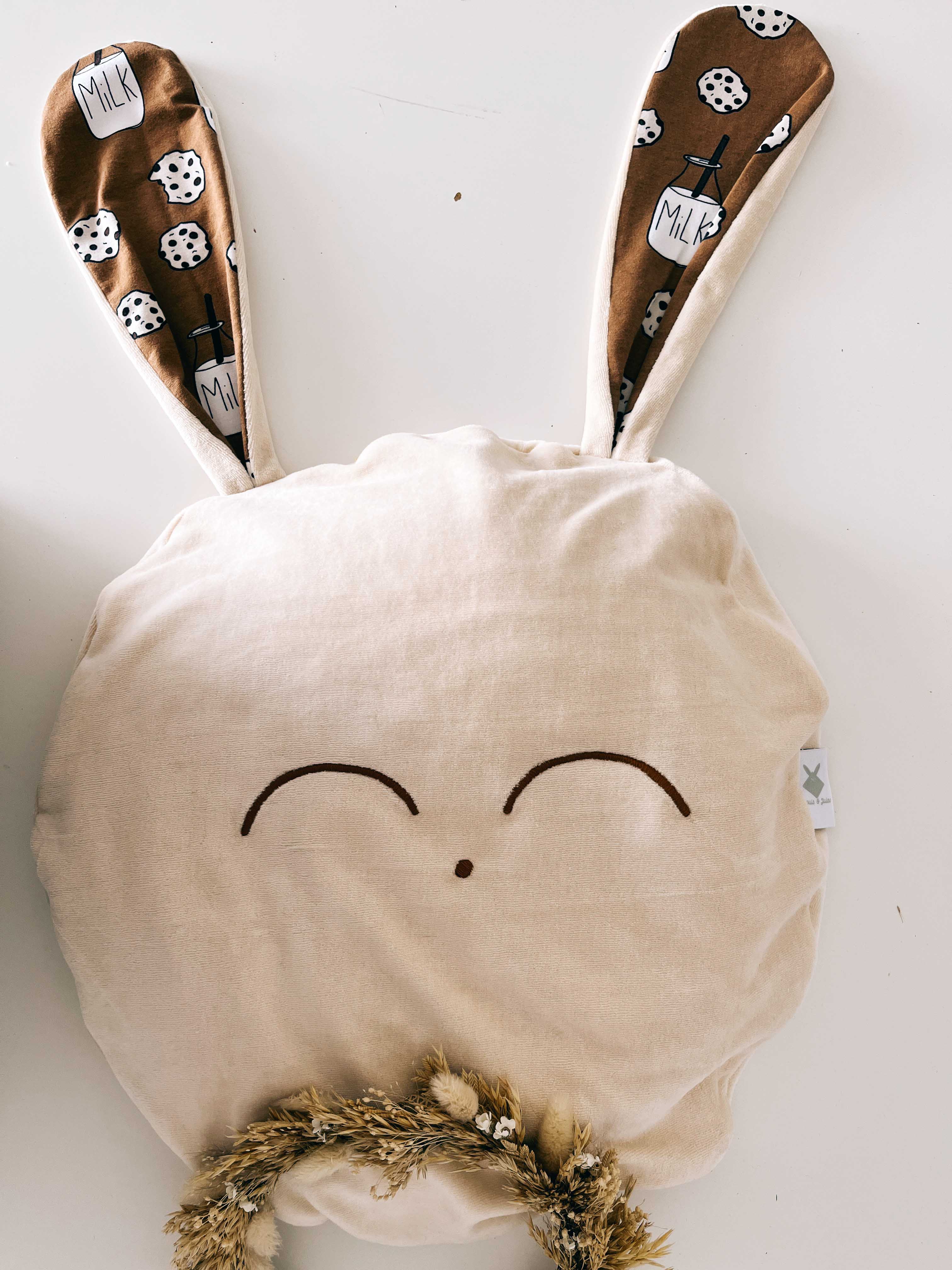 Petit Coussin Velours - Milk and Cookies