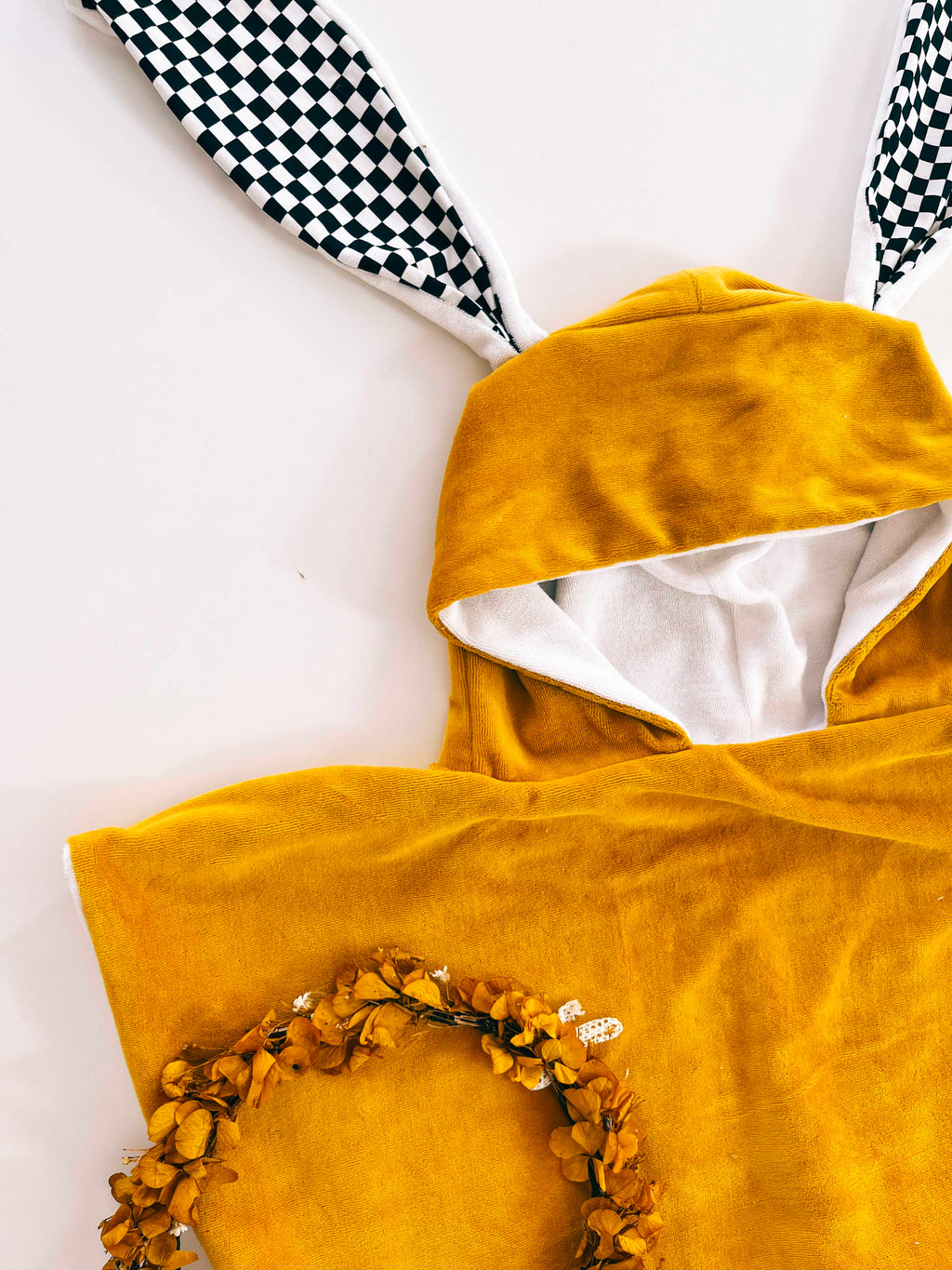 Poncho Bain Velours - Chessboard
