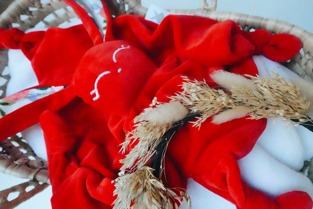 Doudou Velours Câlin avec noeuds - Wild Flora