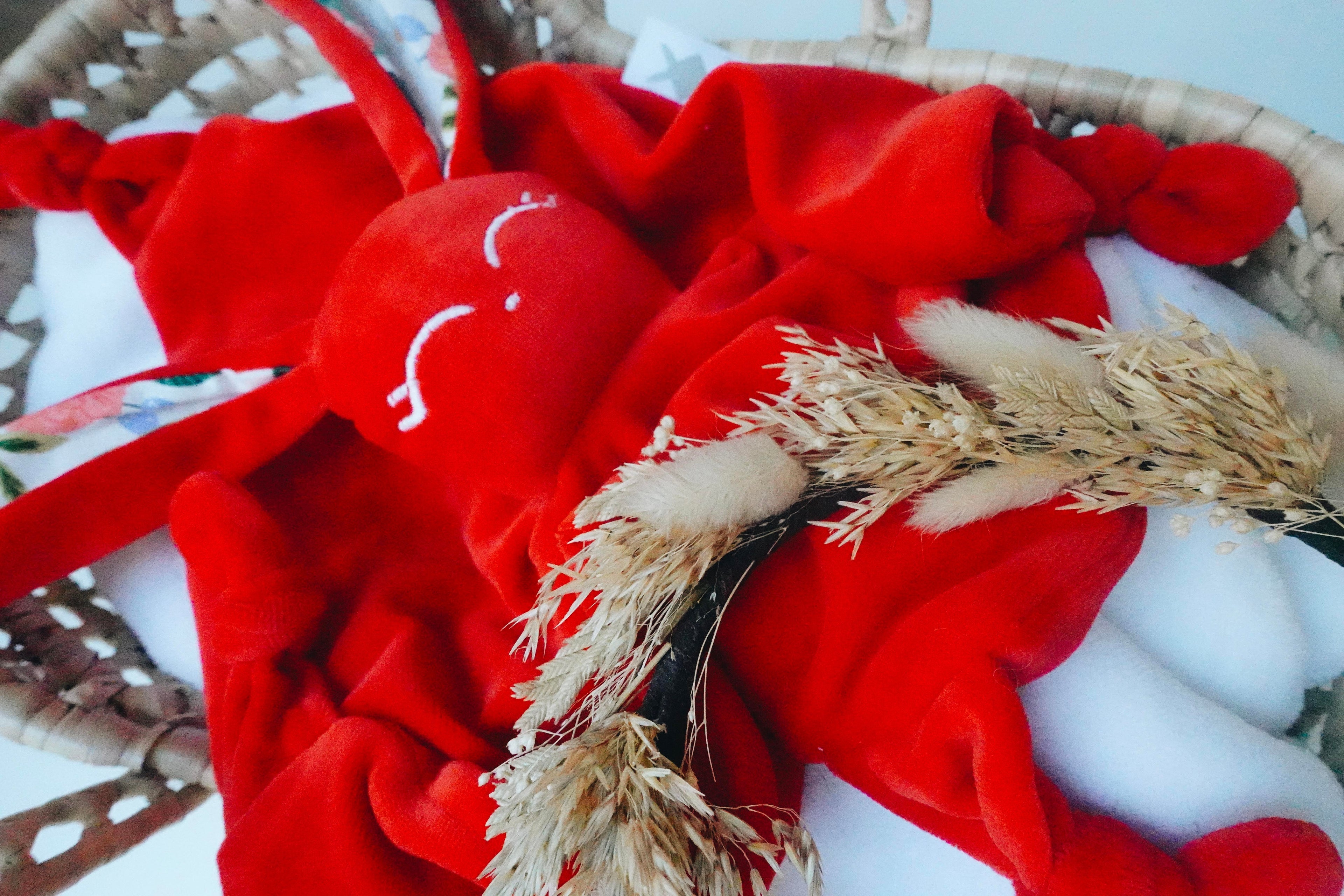 PROTOTYPE - Doudou Velours Câlin avec noeuds - Wild Flora