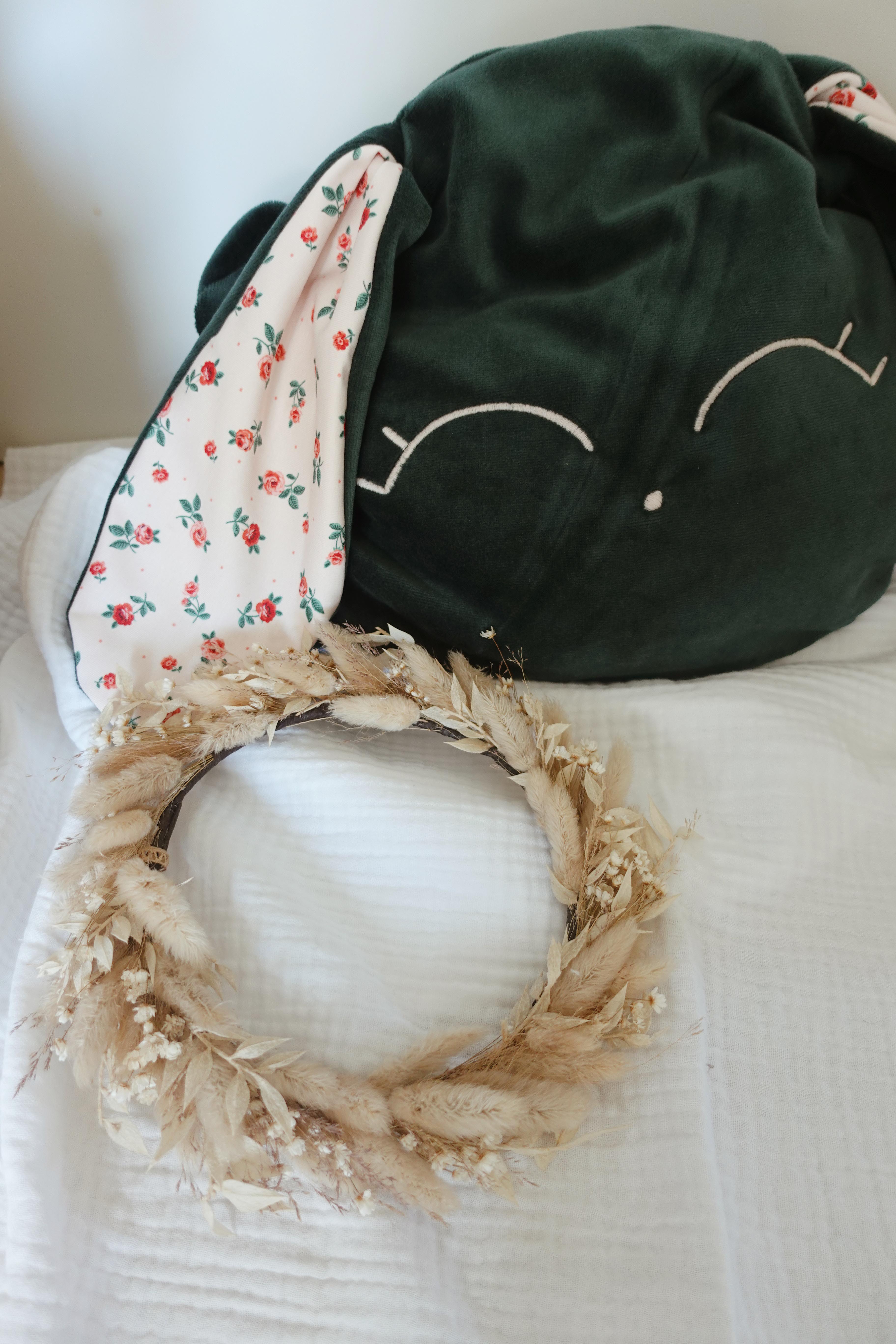 Petit Coussin Velours - Pink Roses