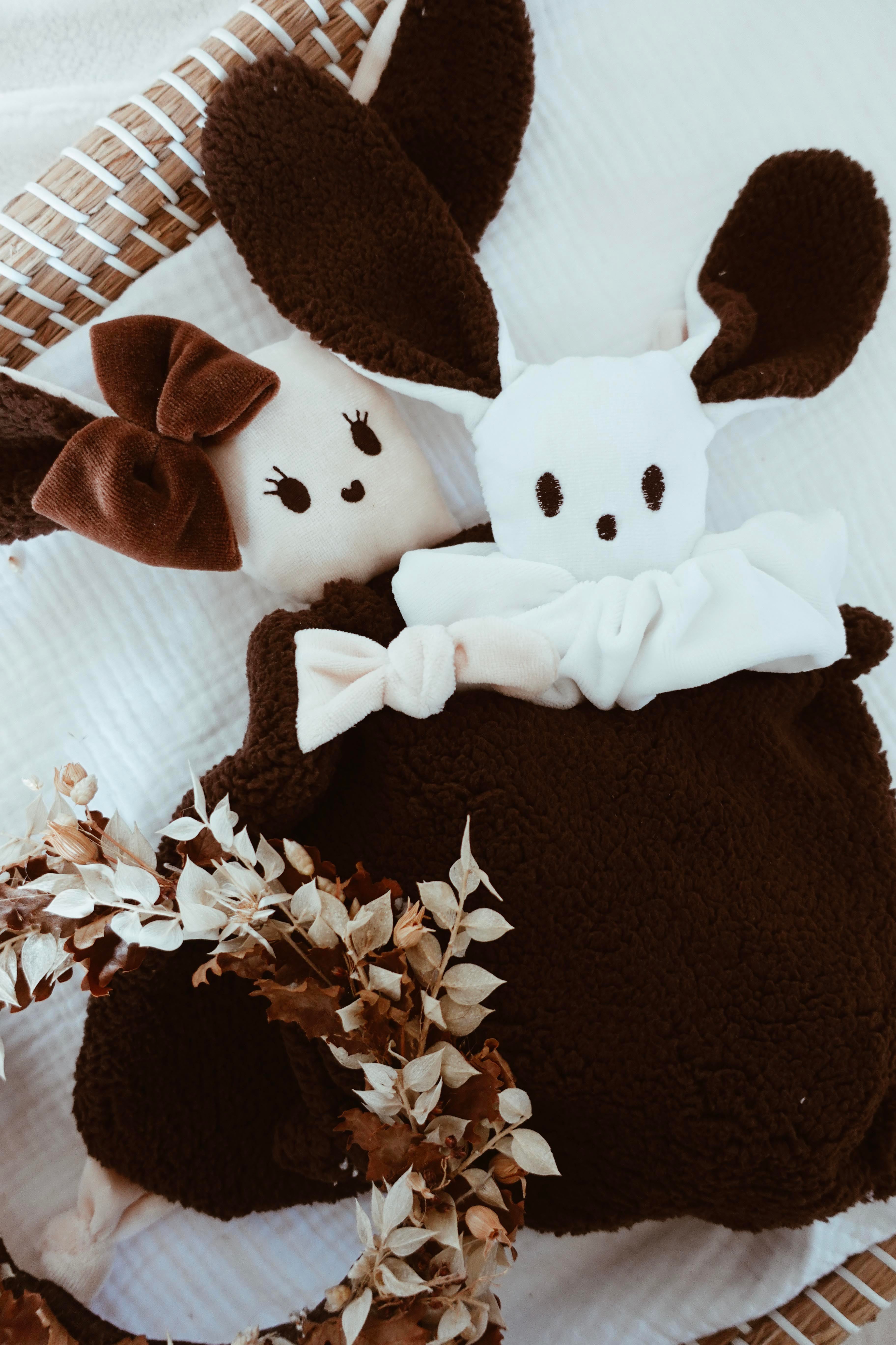 Bouillotte noyaux de cerise moumoute Pure - Épaisse Châtaigne