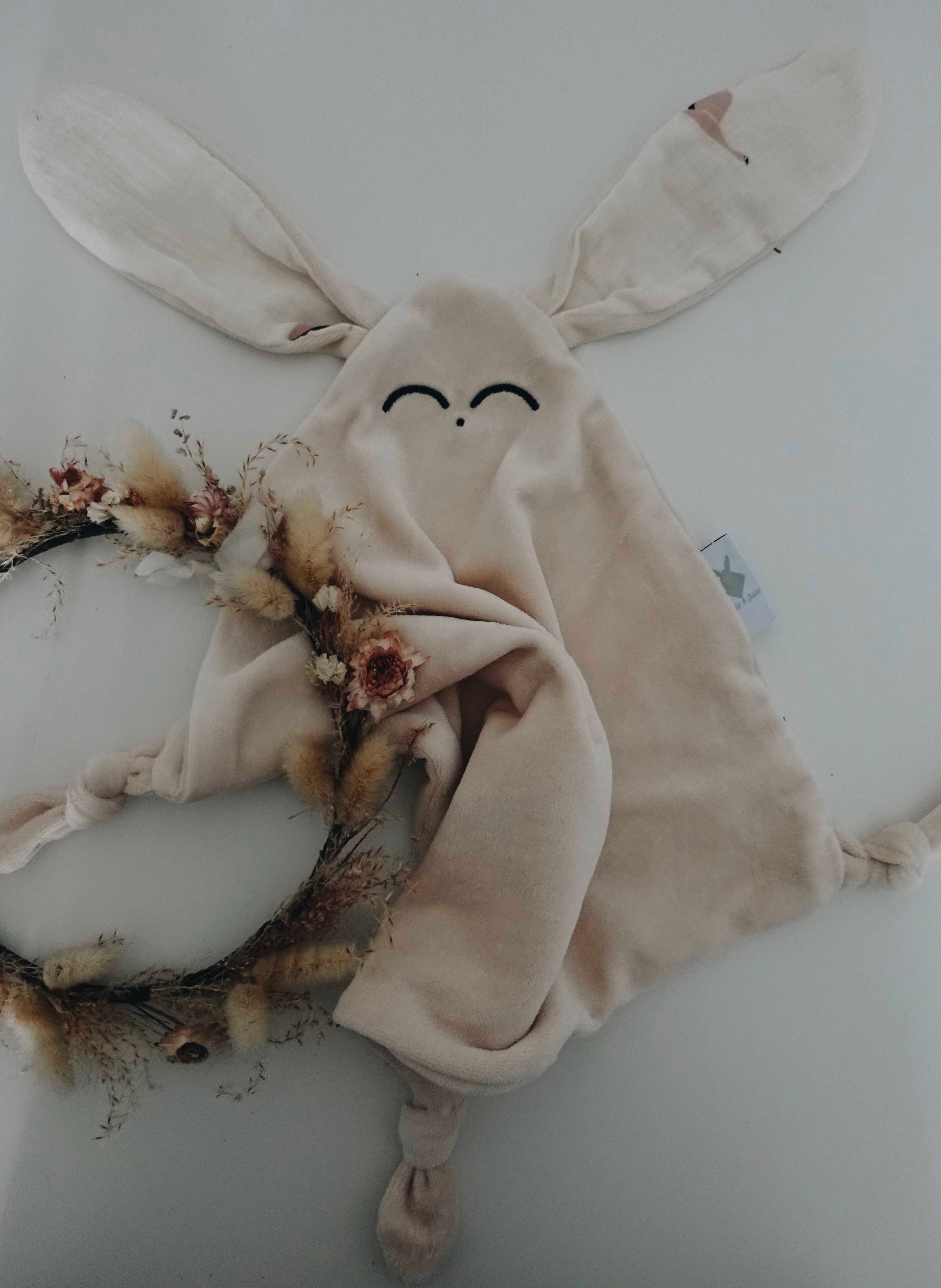 Doudou Velours Classique Noeuds - Flamands Rose