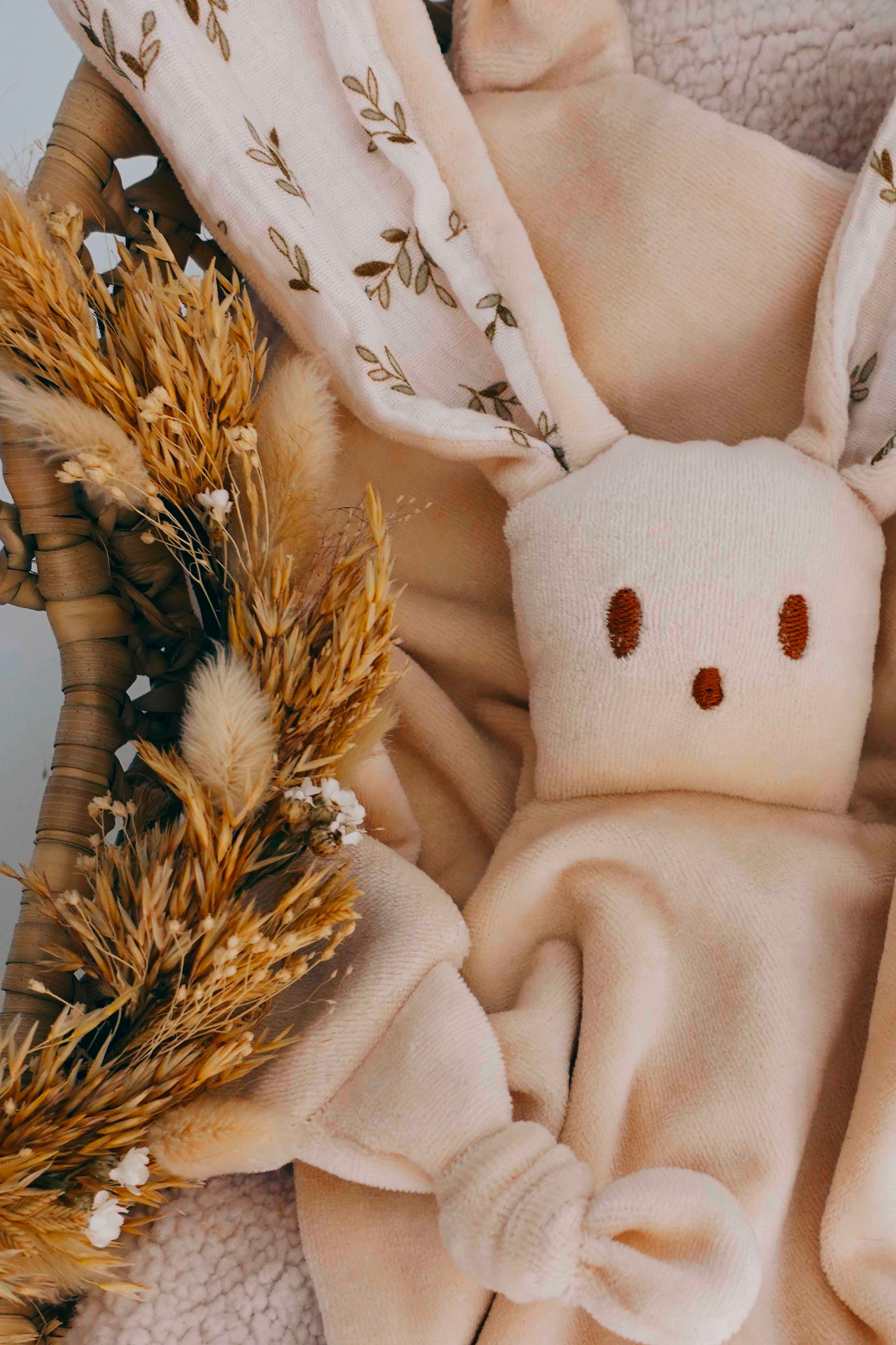 Doudou Velours Câlin Noeuds - Petit Feuillage