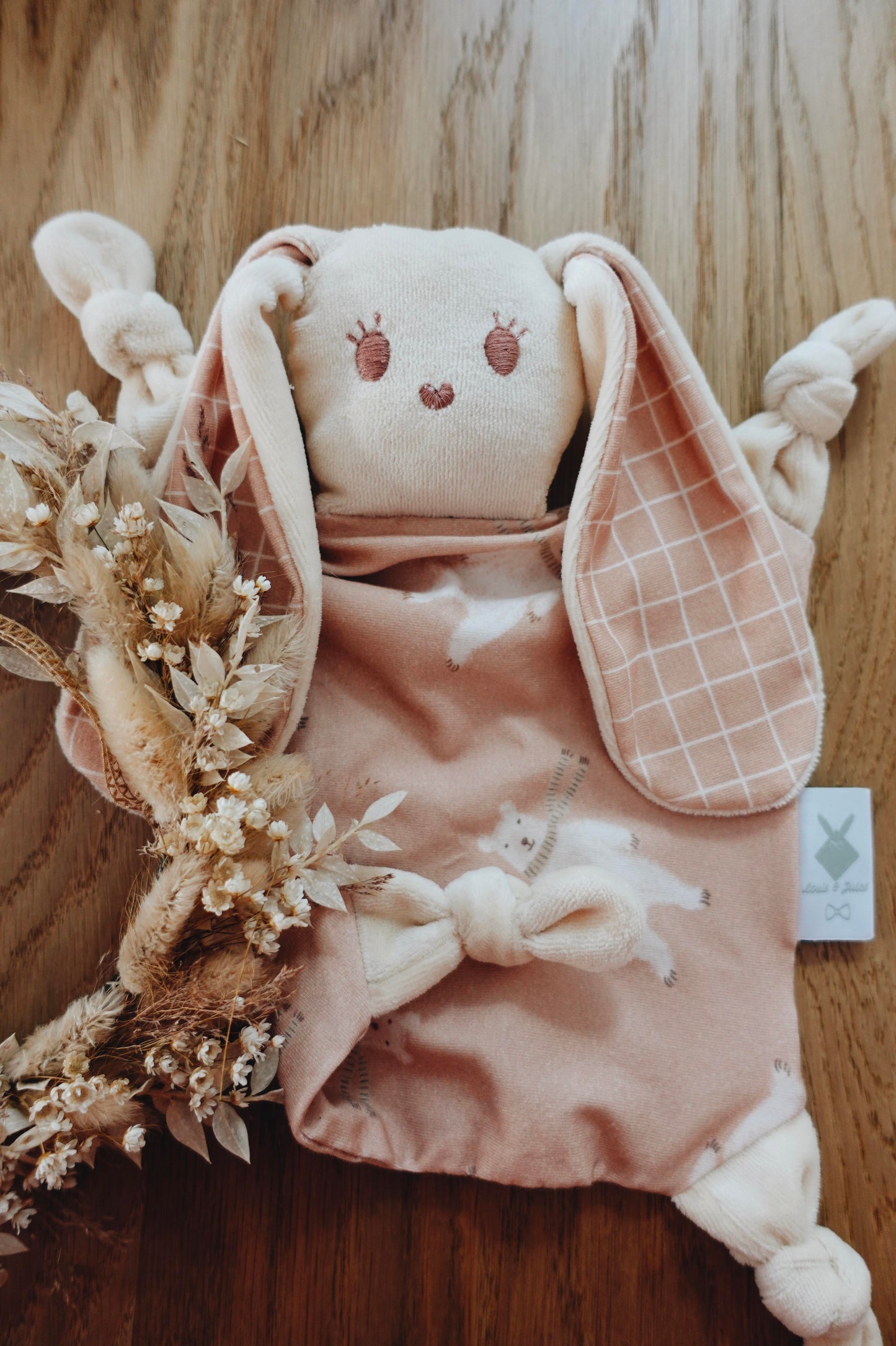 PROTOTYPE - Doudou Velours Chouchou - Checks and Bears Nude