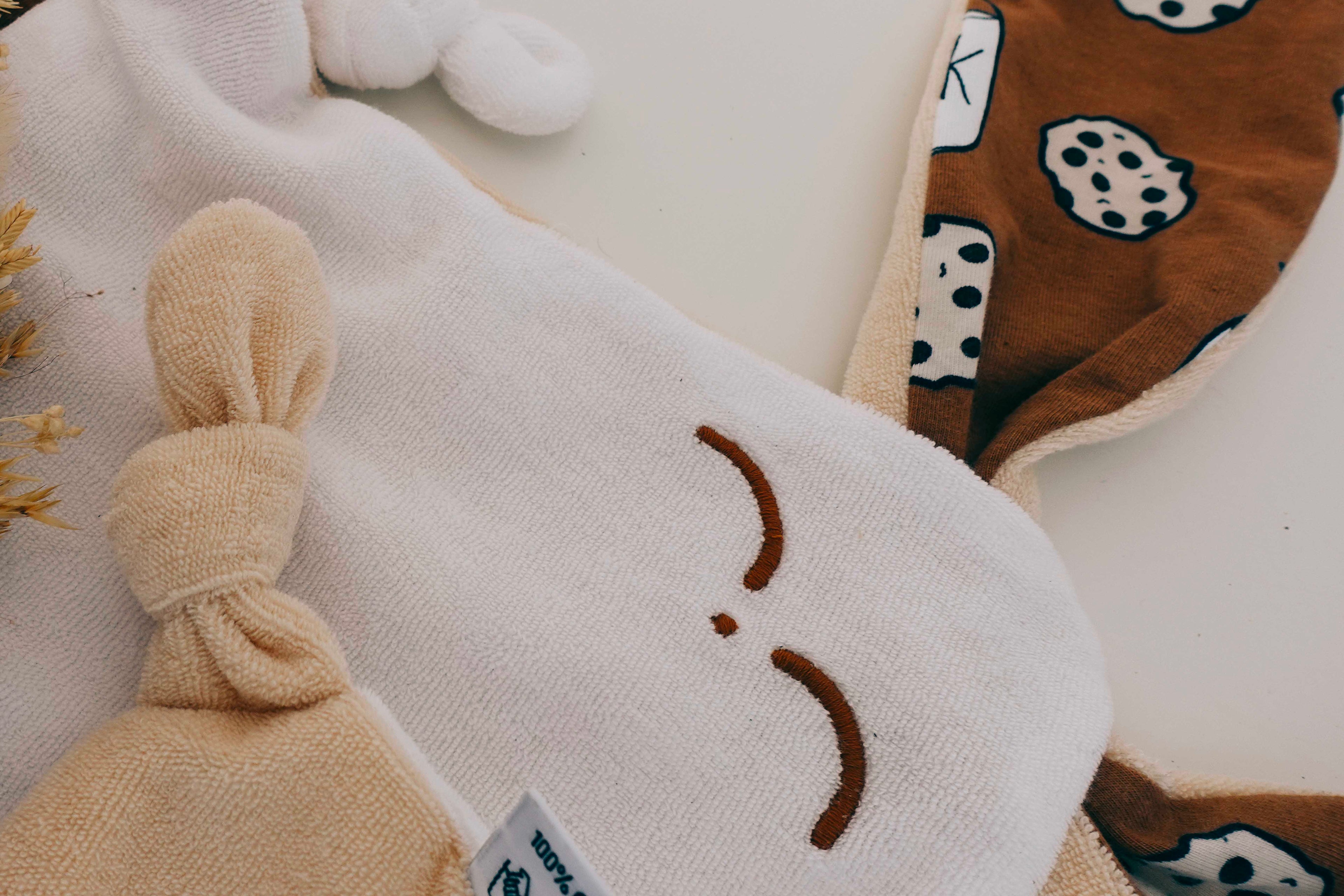 Doudou Eponge Mini Noeuds - Milk and Cookies