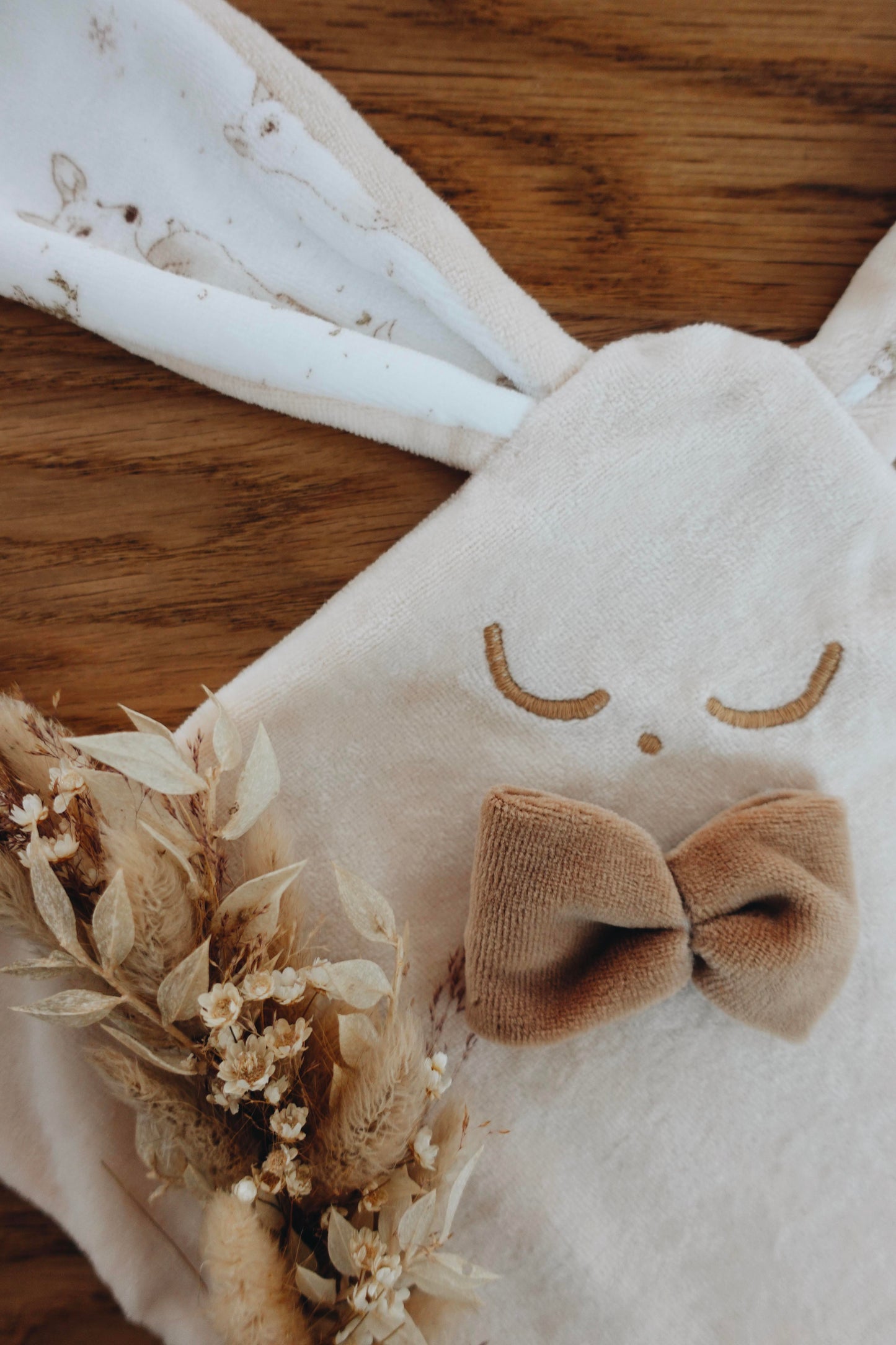 Doudou Velours Mini Noeuds - Robin