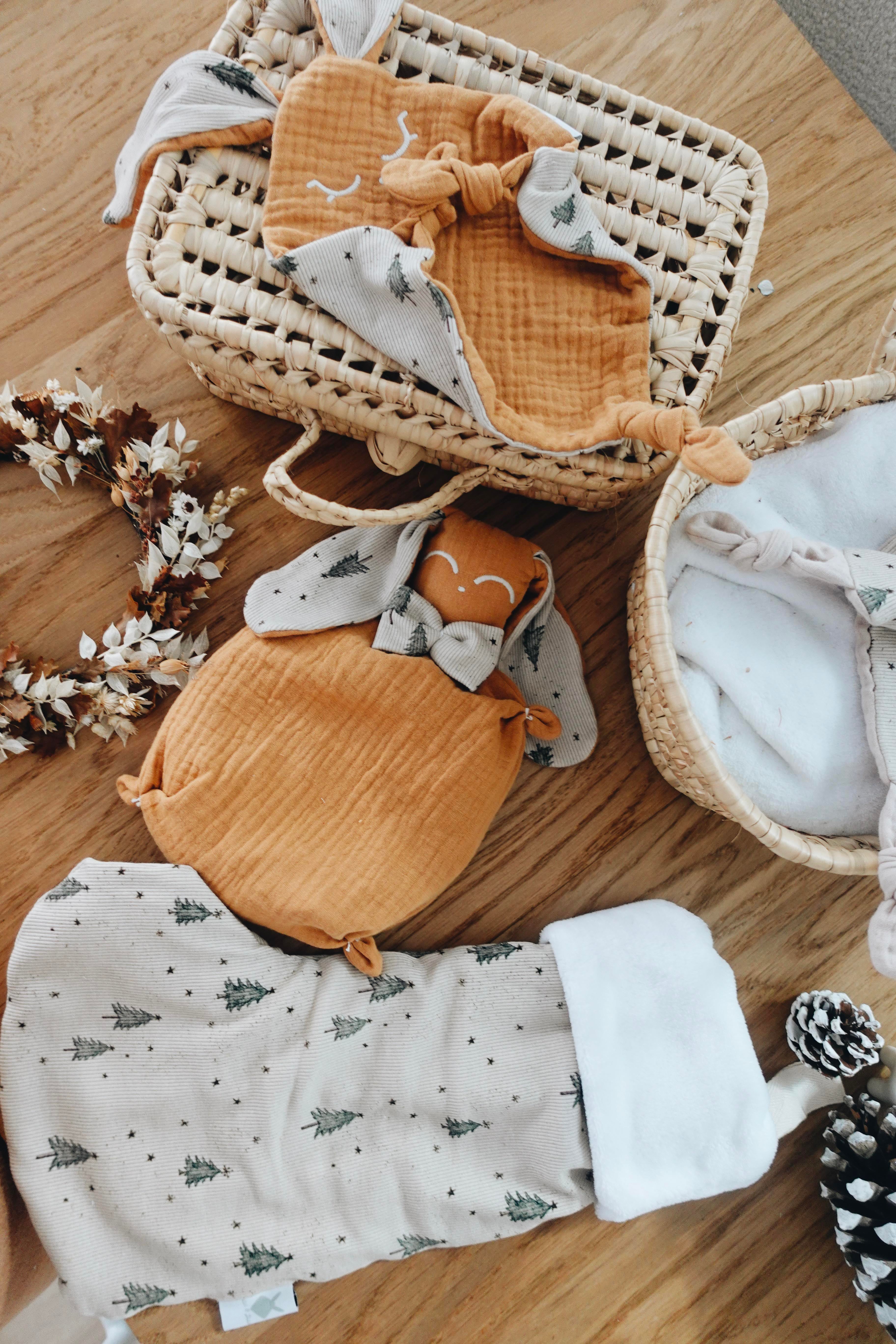 Doudou Lange Mini Noeuds - Sapin