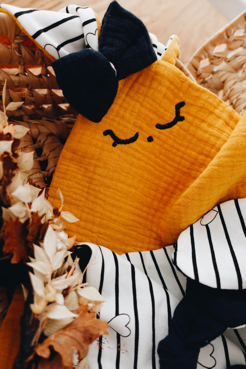 Doudou Lange Cocooning Noeuds - Changing Hearts