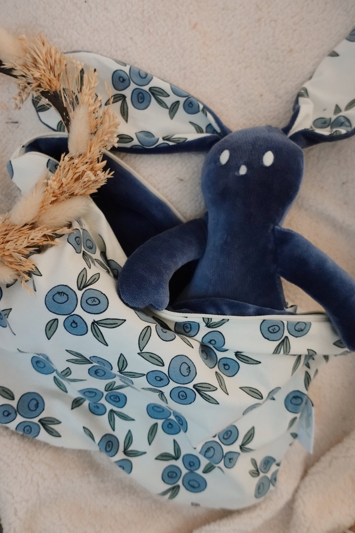 PROTOTYPE - Trousse de toilette Velours - Blueberries