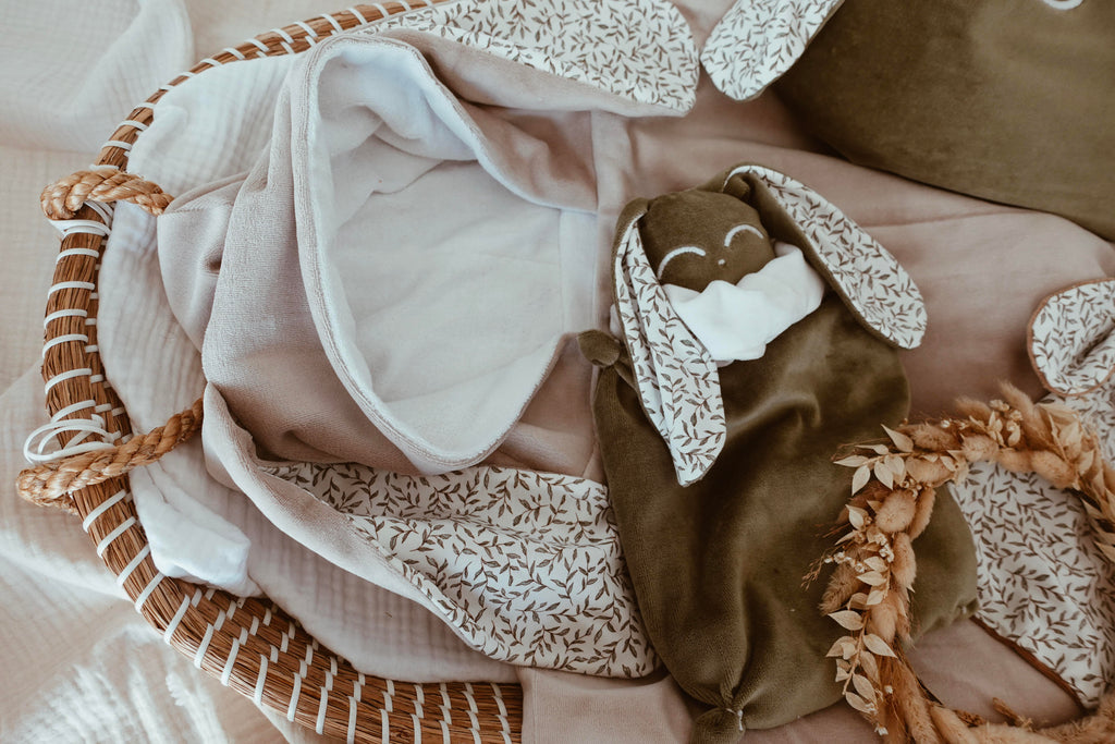 Poncho de bain Velours - Green Leaves