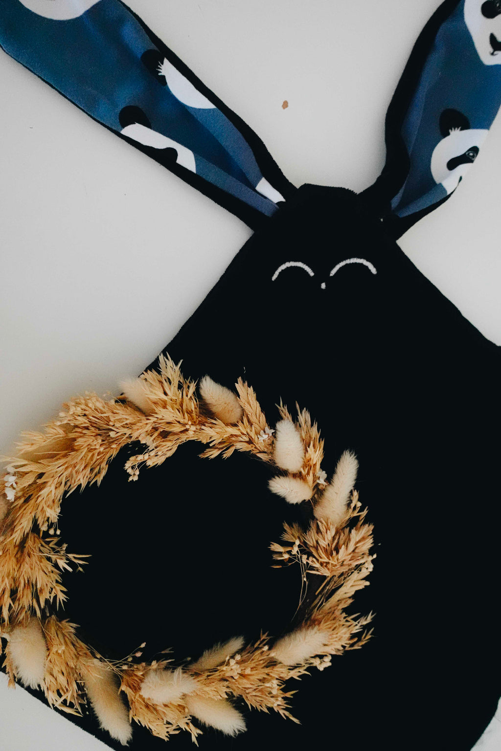 Doudou Velours Classique Noeuds - Pandas