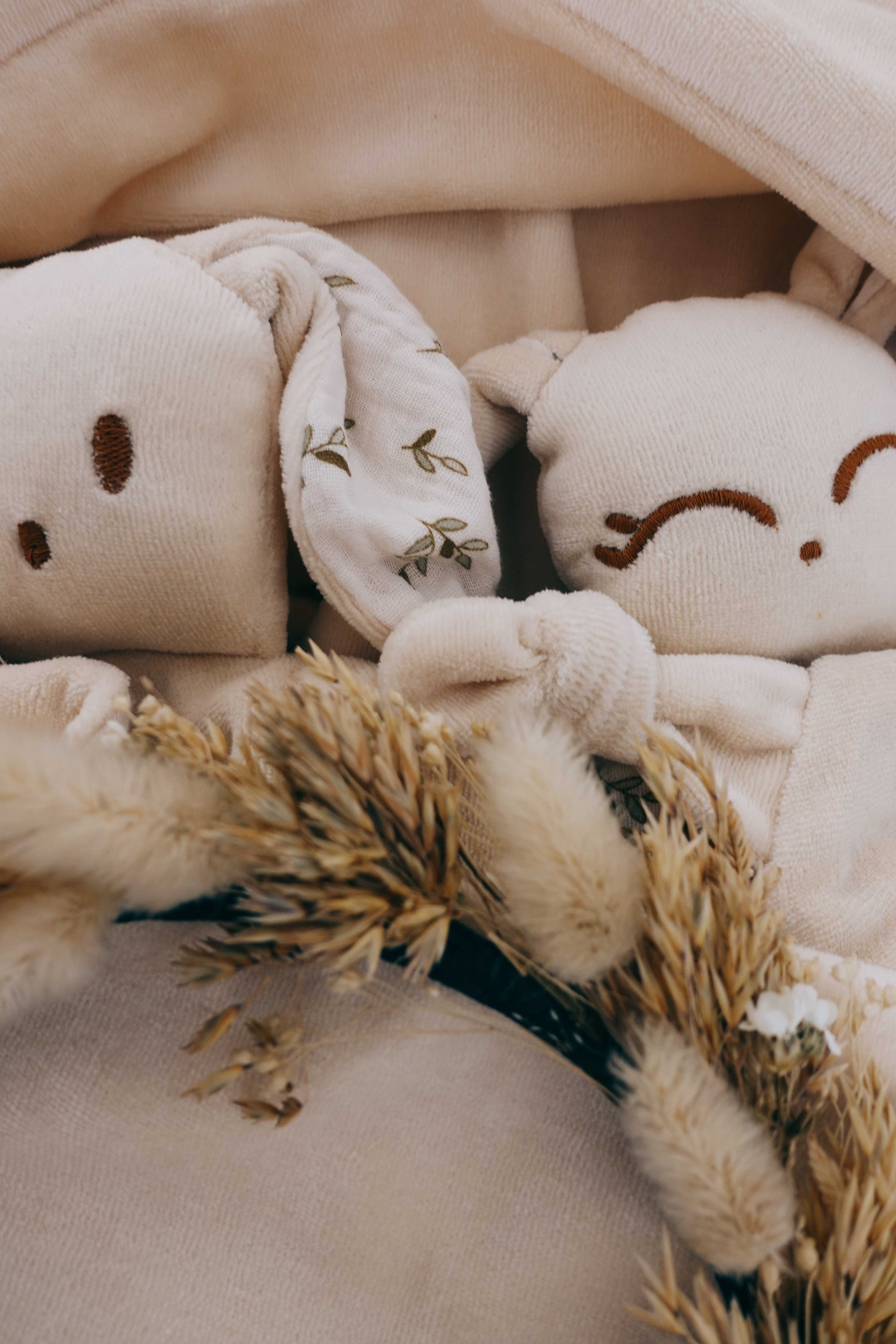 Doudou Velours Câlin Noeuds - Petit Feuillage