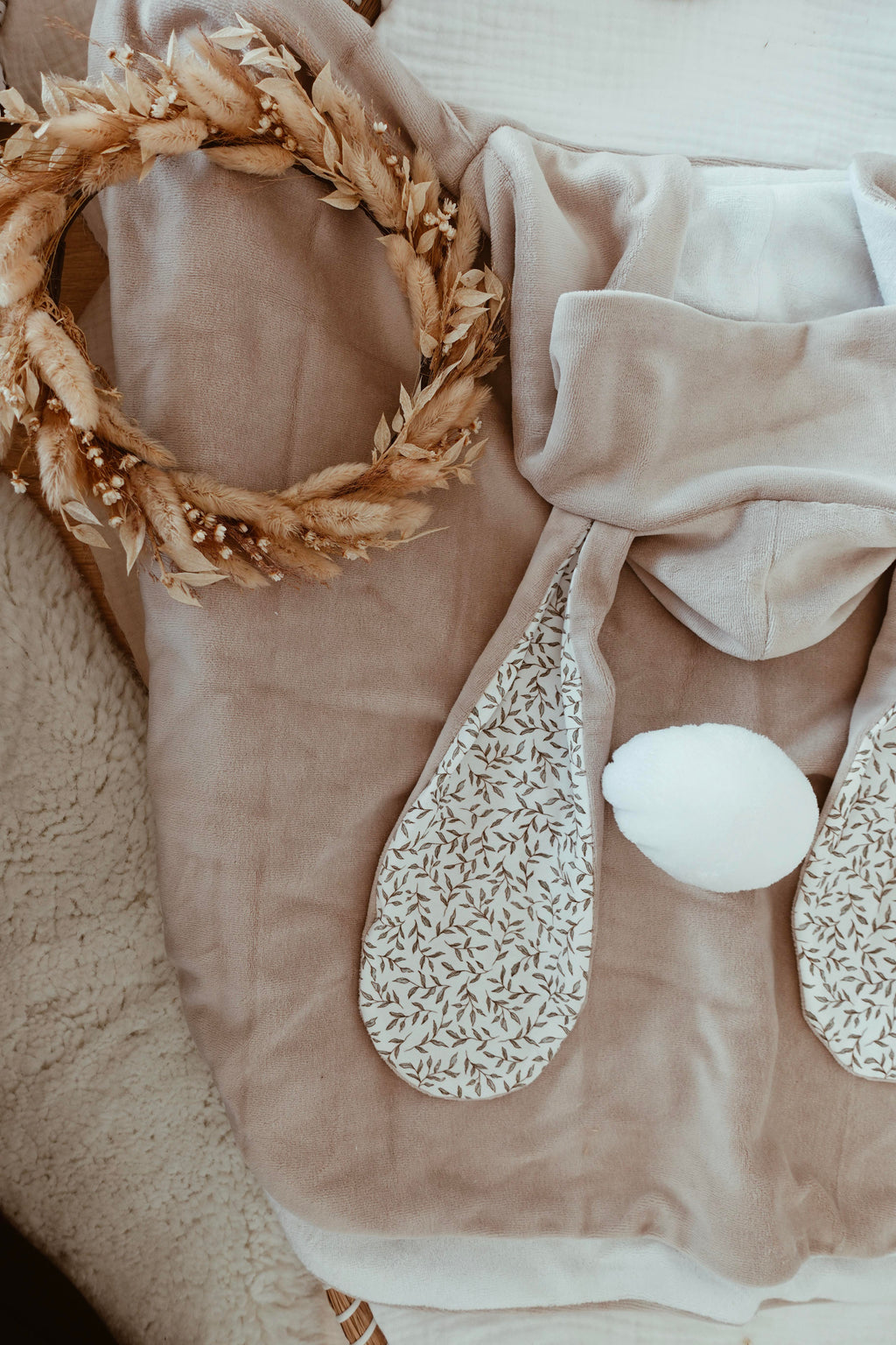 Poncho de bain Velours - Green Leaves