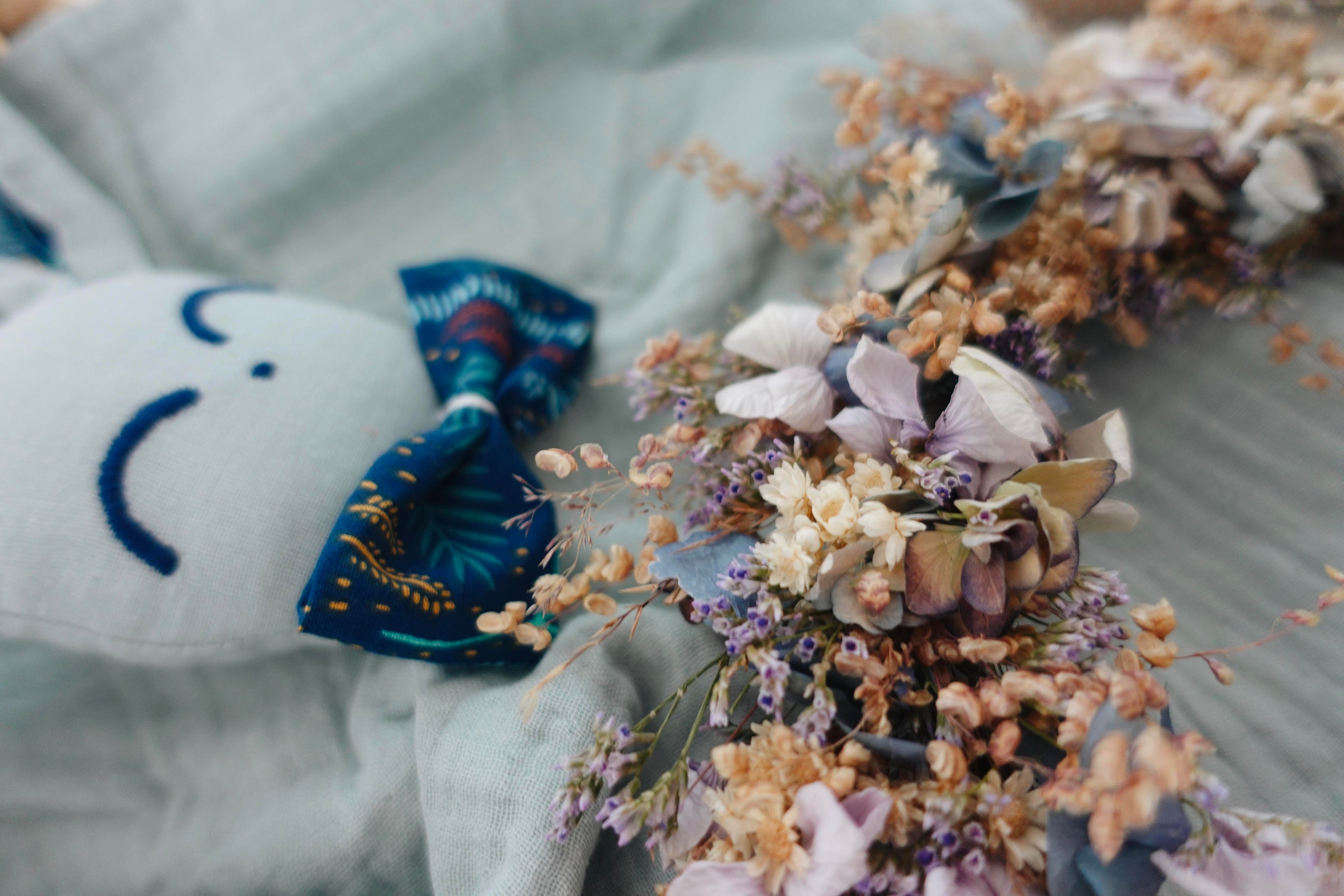 Doudou Lange Câlin Noeuds - Blue Jungle