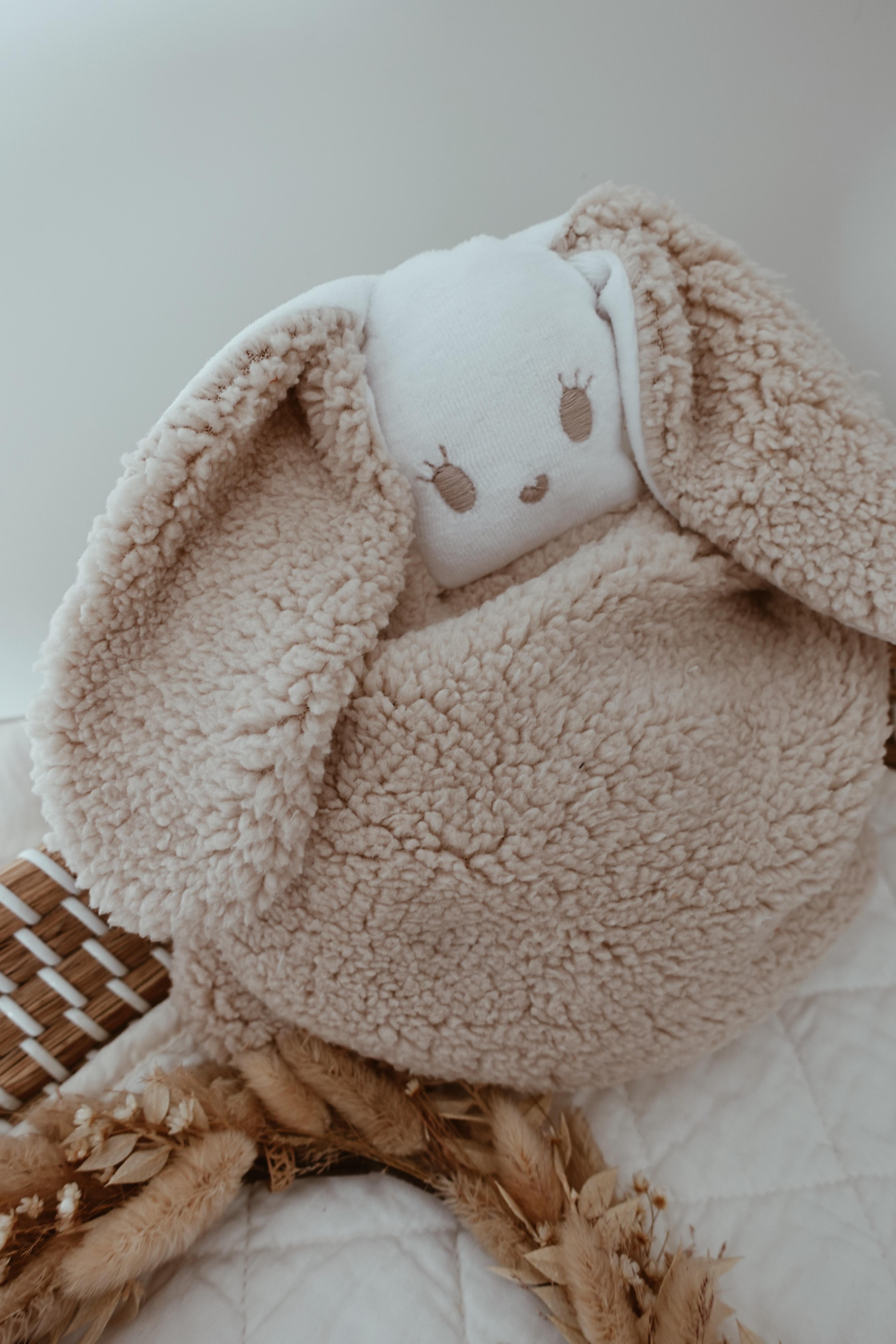 Bouillotte noyaux de cerise moumoute Pure - Épaisse Cappuccino