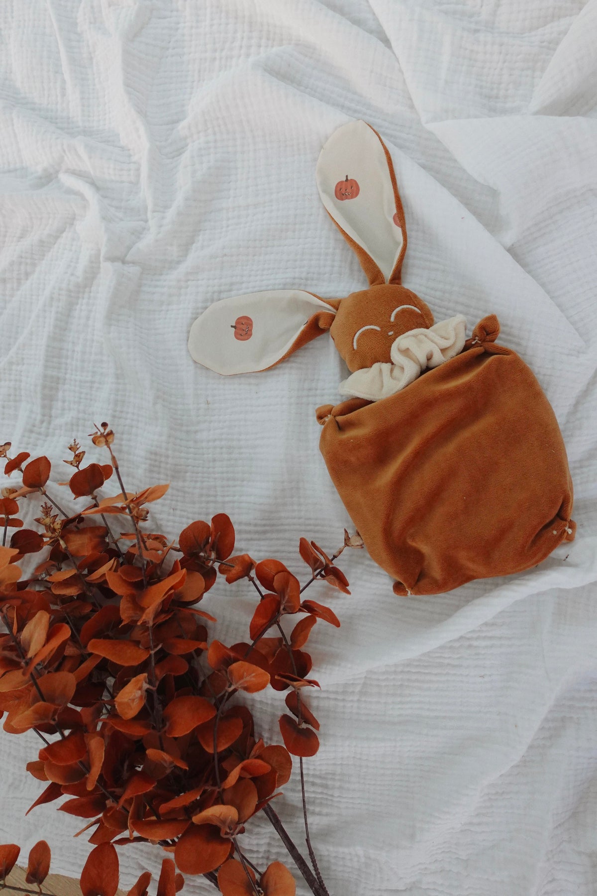 Bouillotte noyaux de cerise Velours - Pumpkin Spice