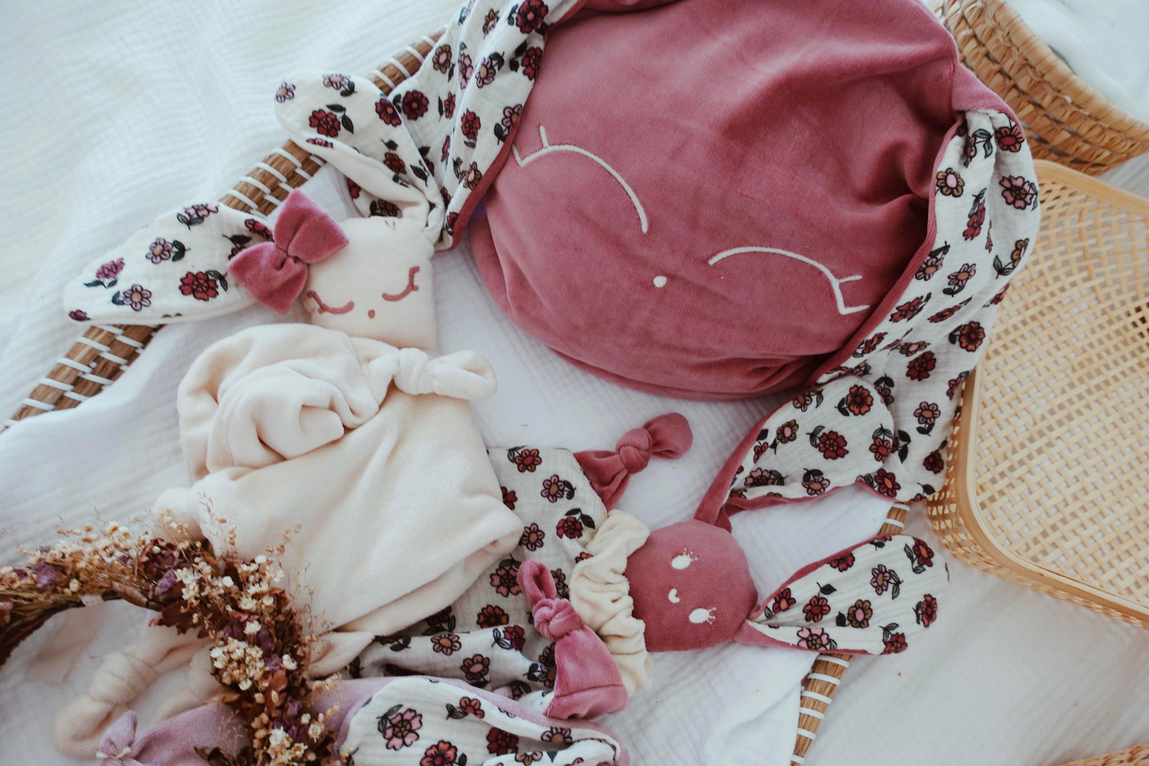 Petit Coussin Velours - Vintage Floral