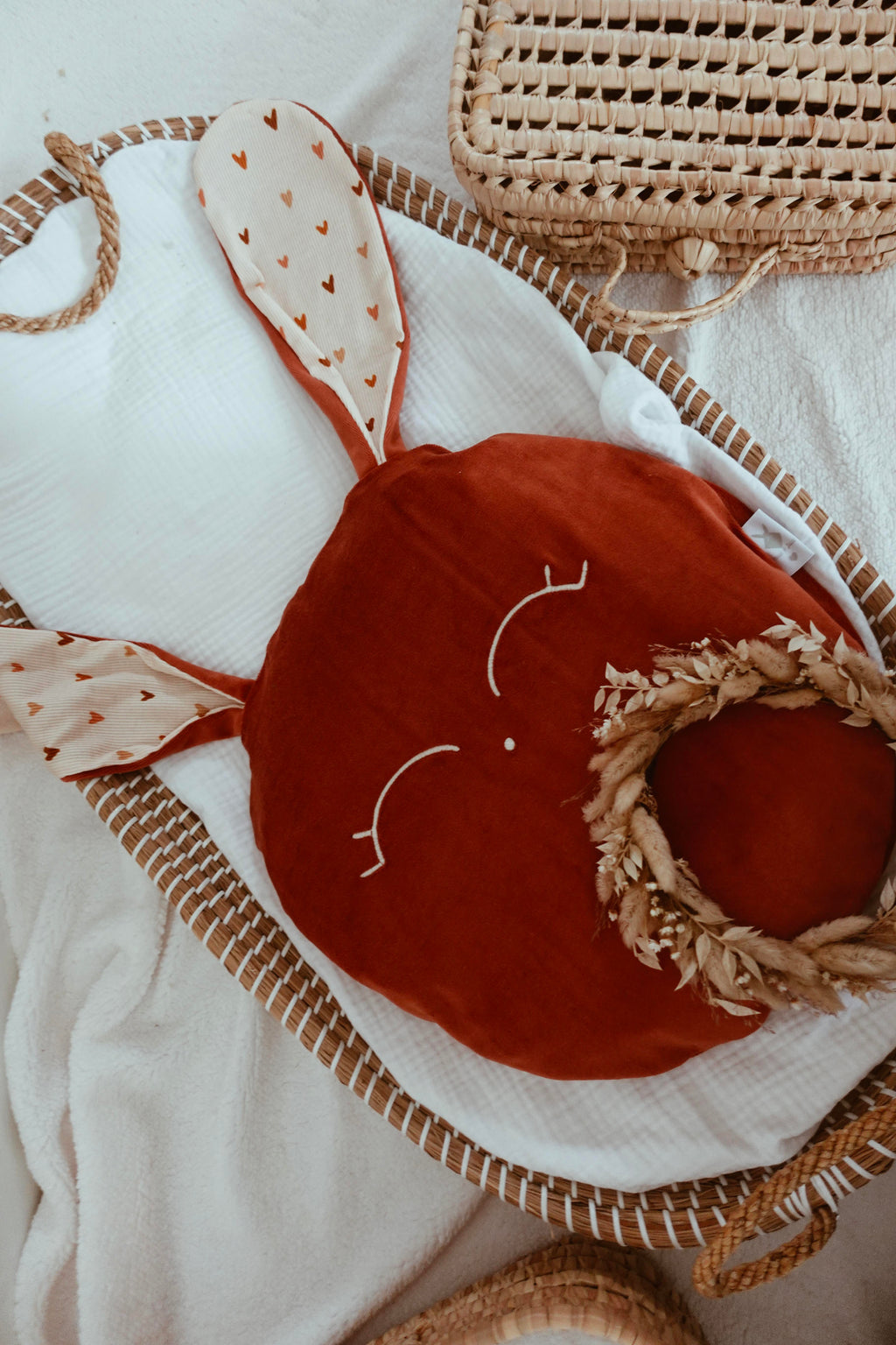 Petit Coussin Velours - Colorful Hearts