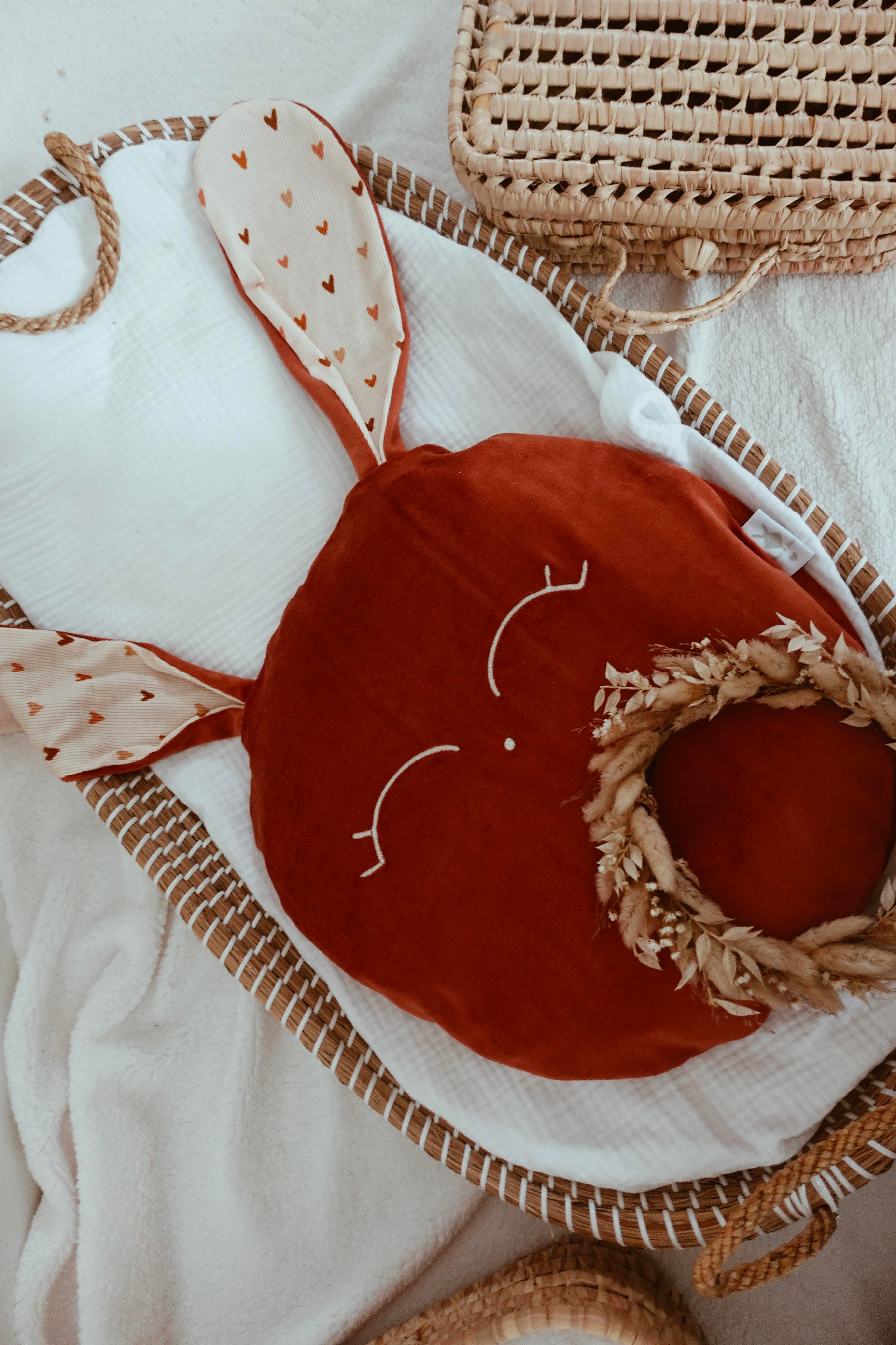 Petit Coussin Velours - Colorful Hearts