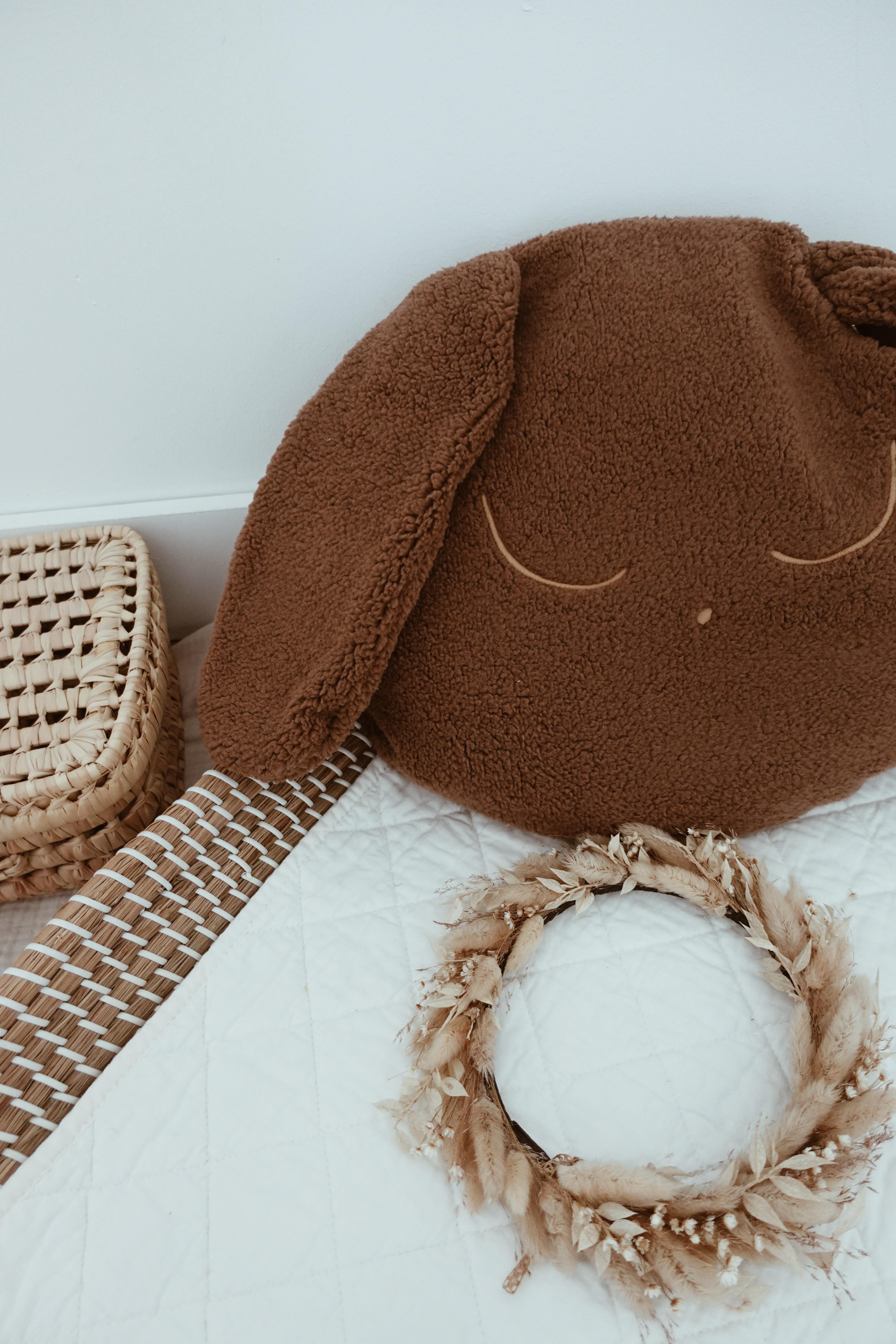 Petit Coussin Moumoute Pure - Épaisse Chocolat