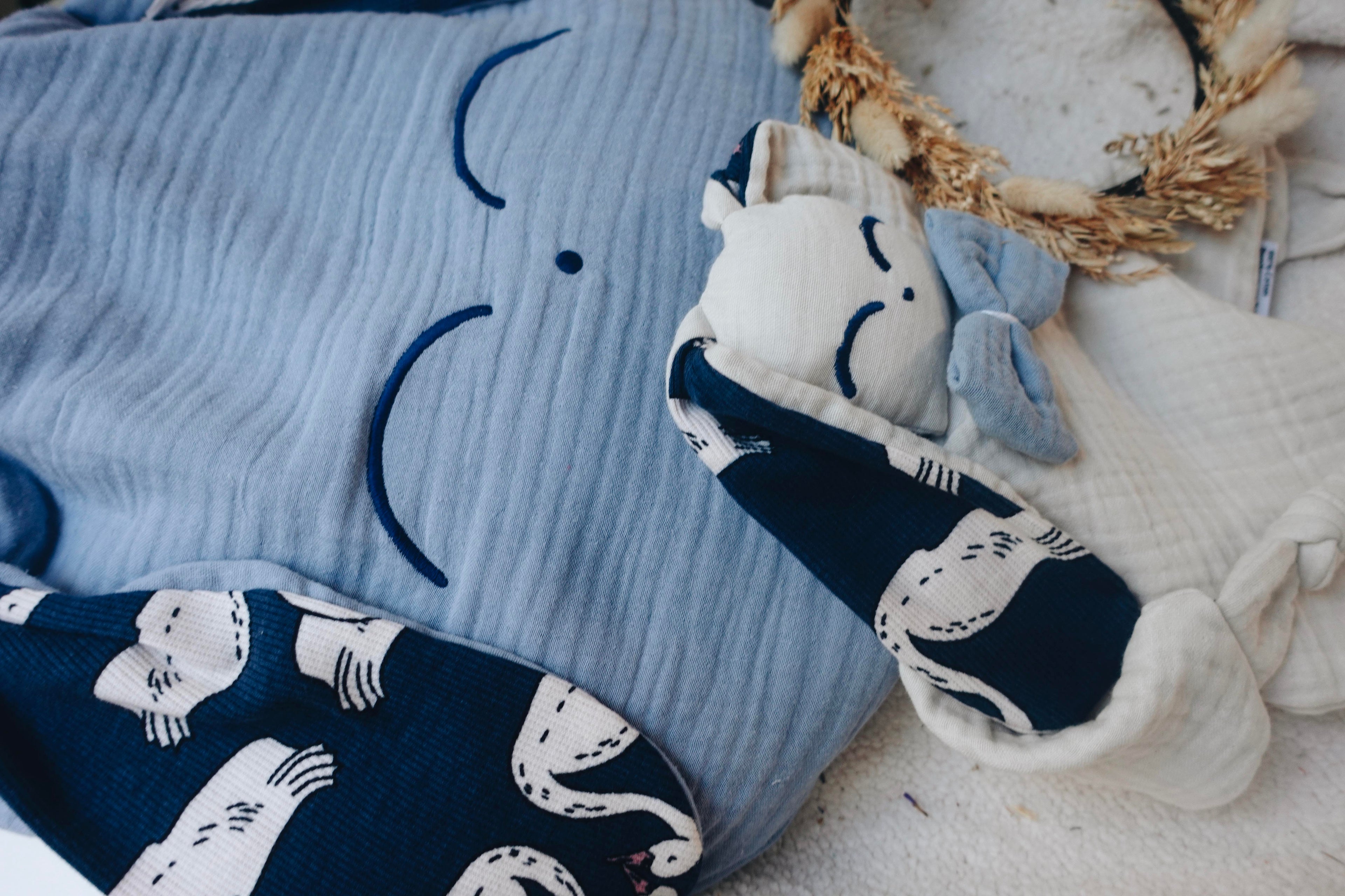 Petit Coussin Lange - Blue Swan