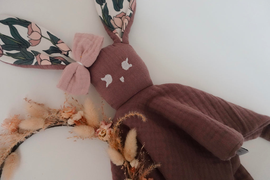 Doudou Lange Câlin Noeuds - Tulipes