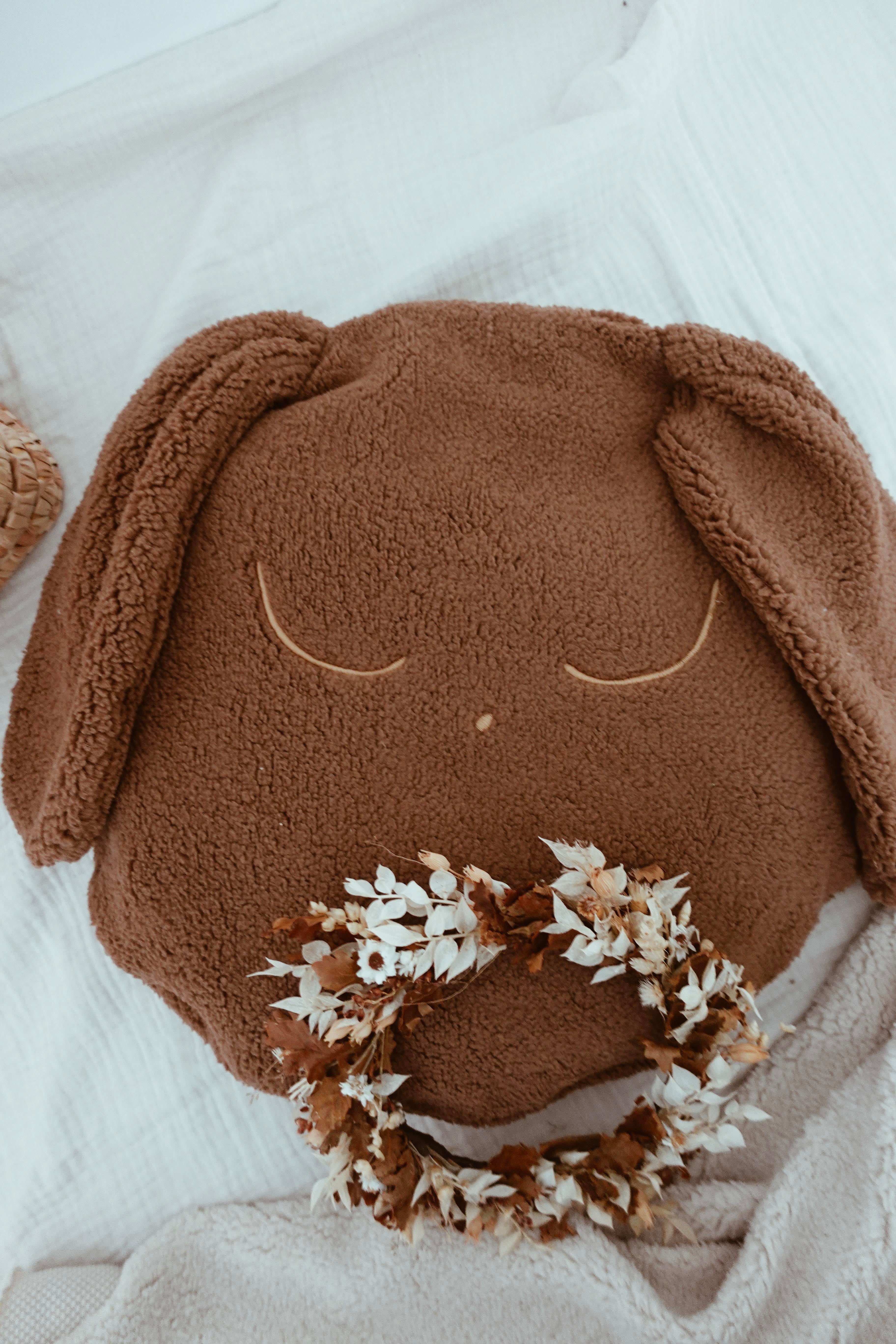 Petit Coussin Moumoute Pure - Épaisse Chocolat