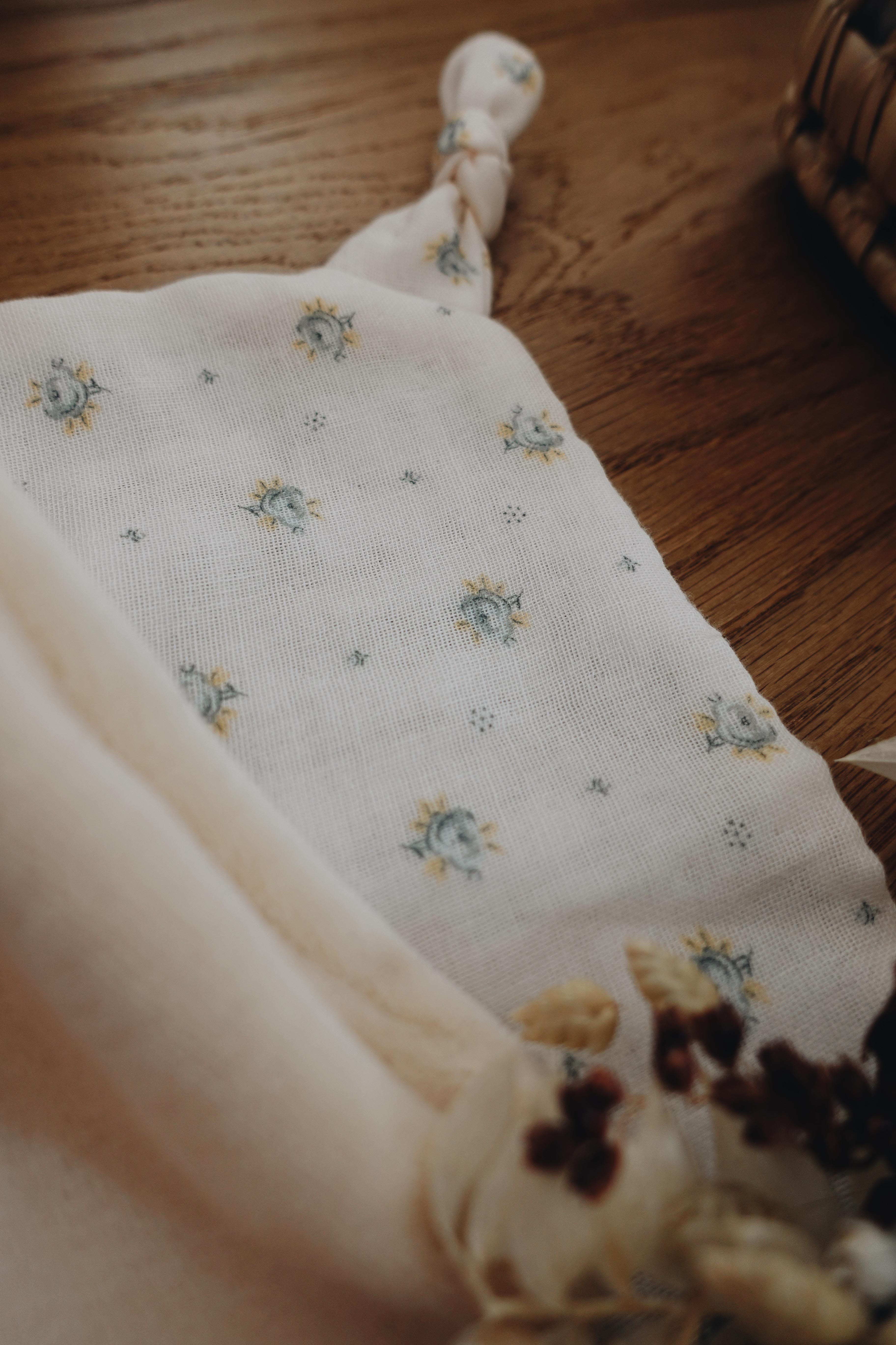 PROTOTYPE - Doudou Mousseline Monceau Bleu