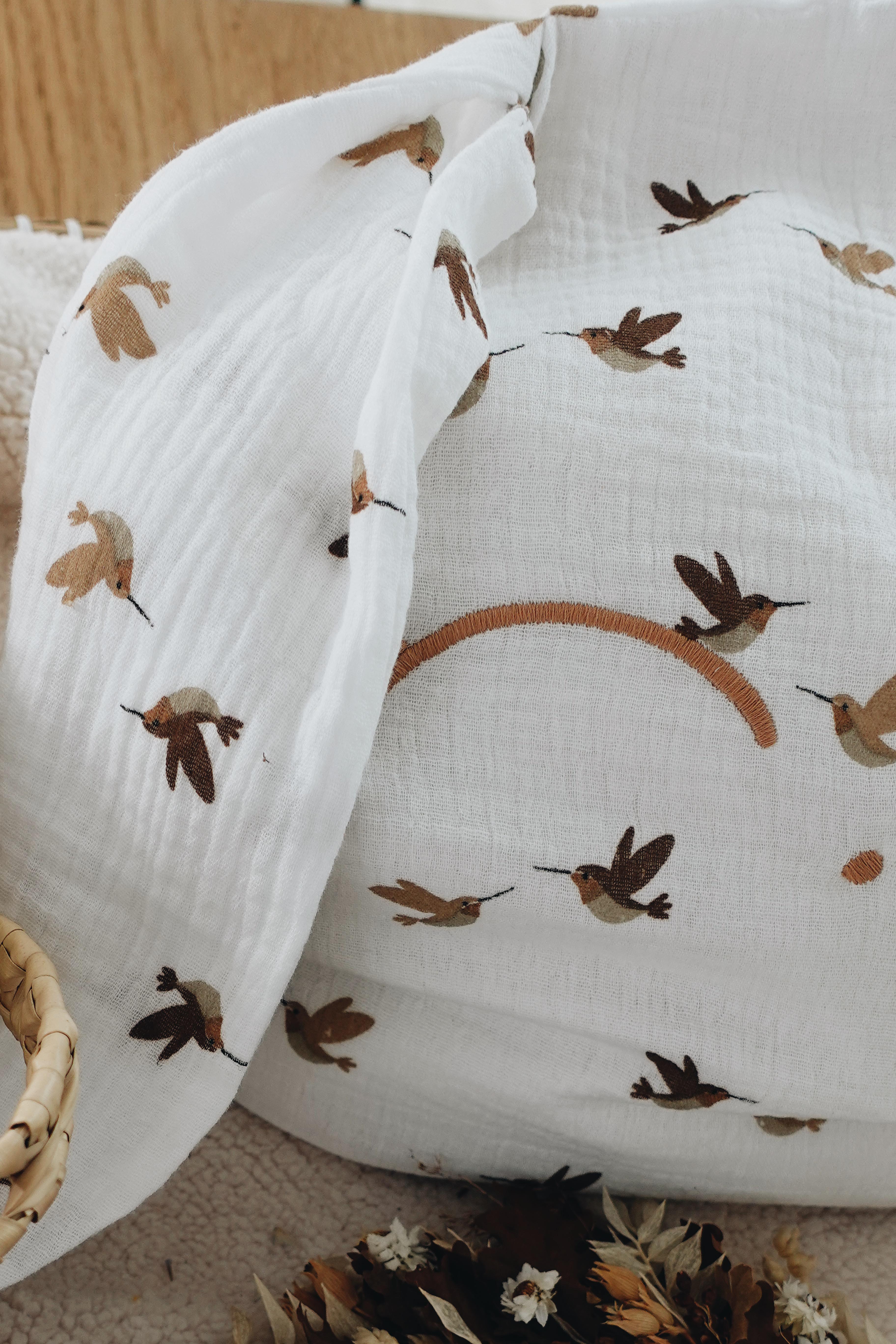 Petit Coussin Lange - Oiseaux