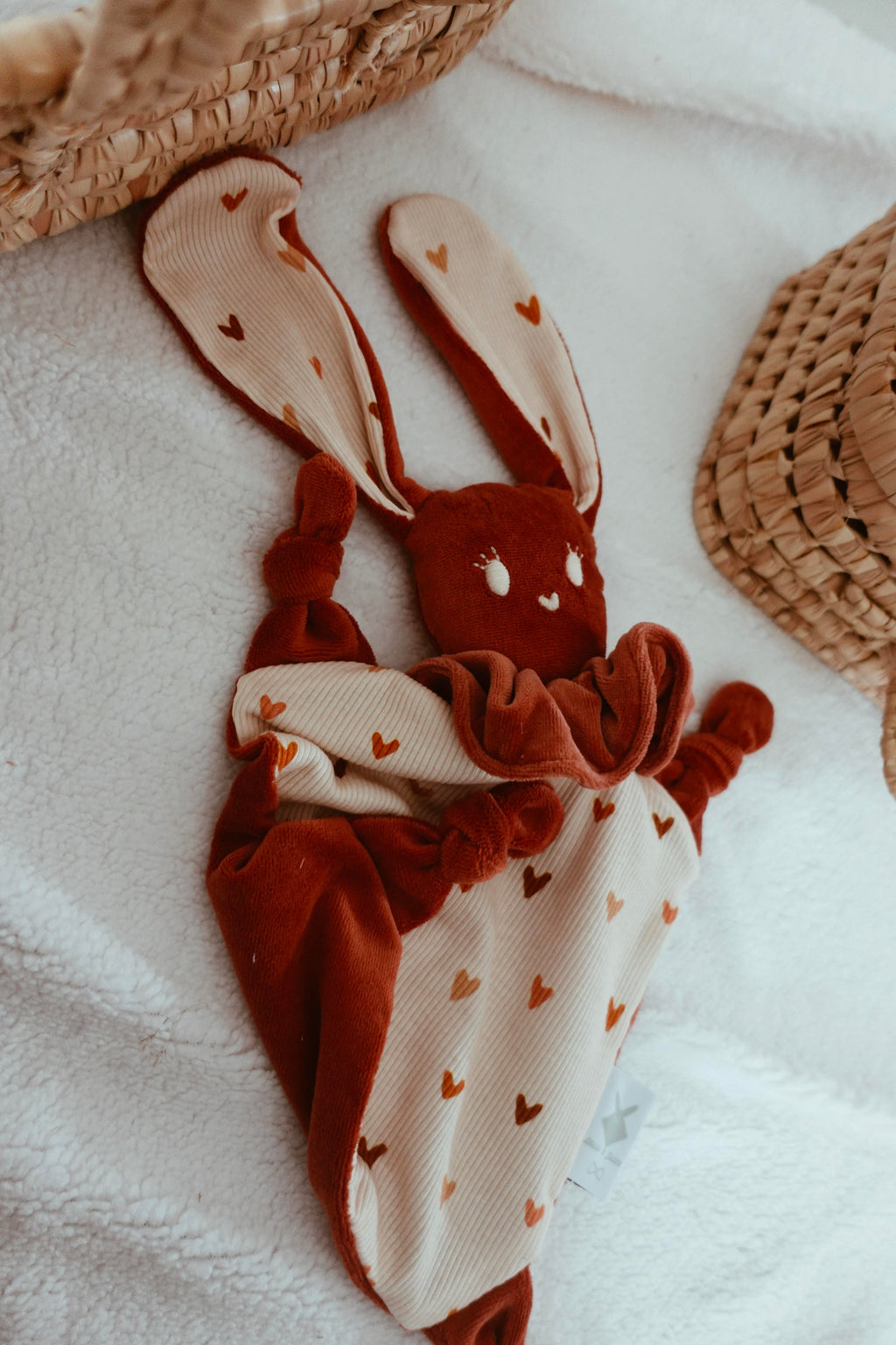Doudou Chouchou Velours - Colorful Hearts